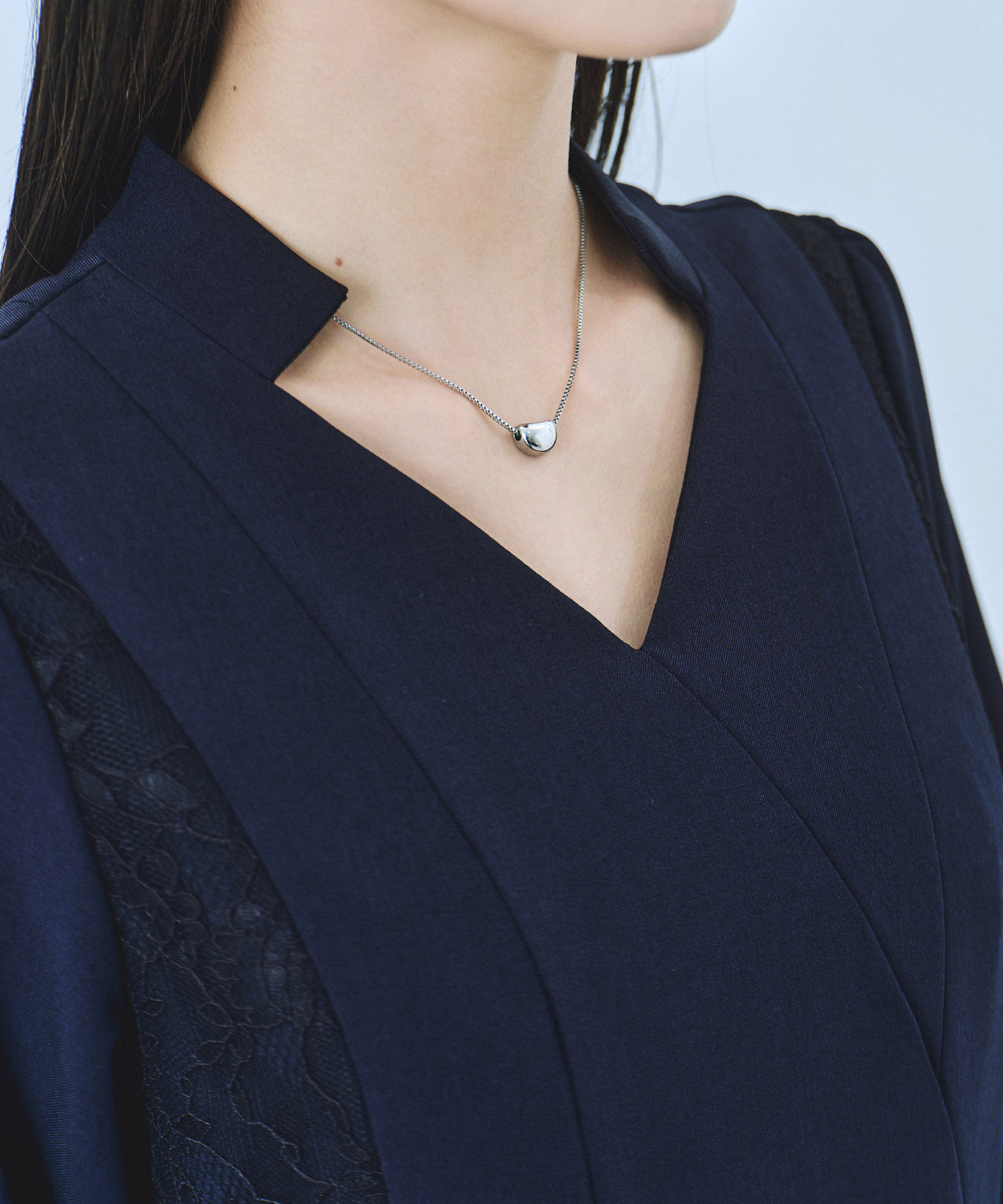 レースドッキングカシュクールワンピース