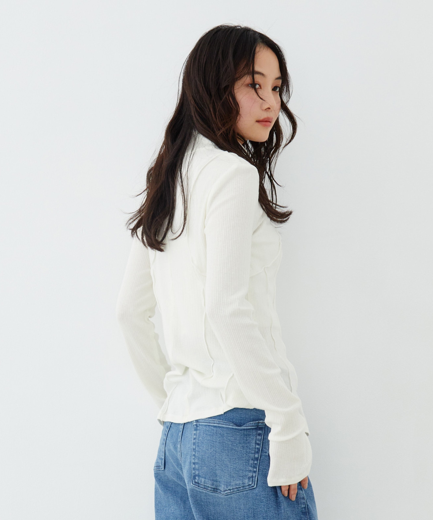 3WAYシルクベアテレコプルオーバー