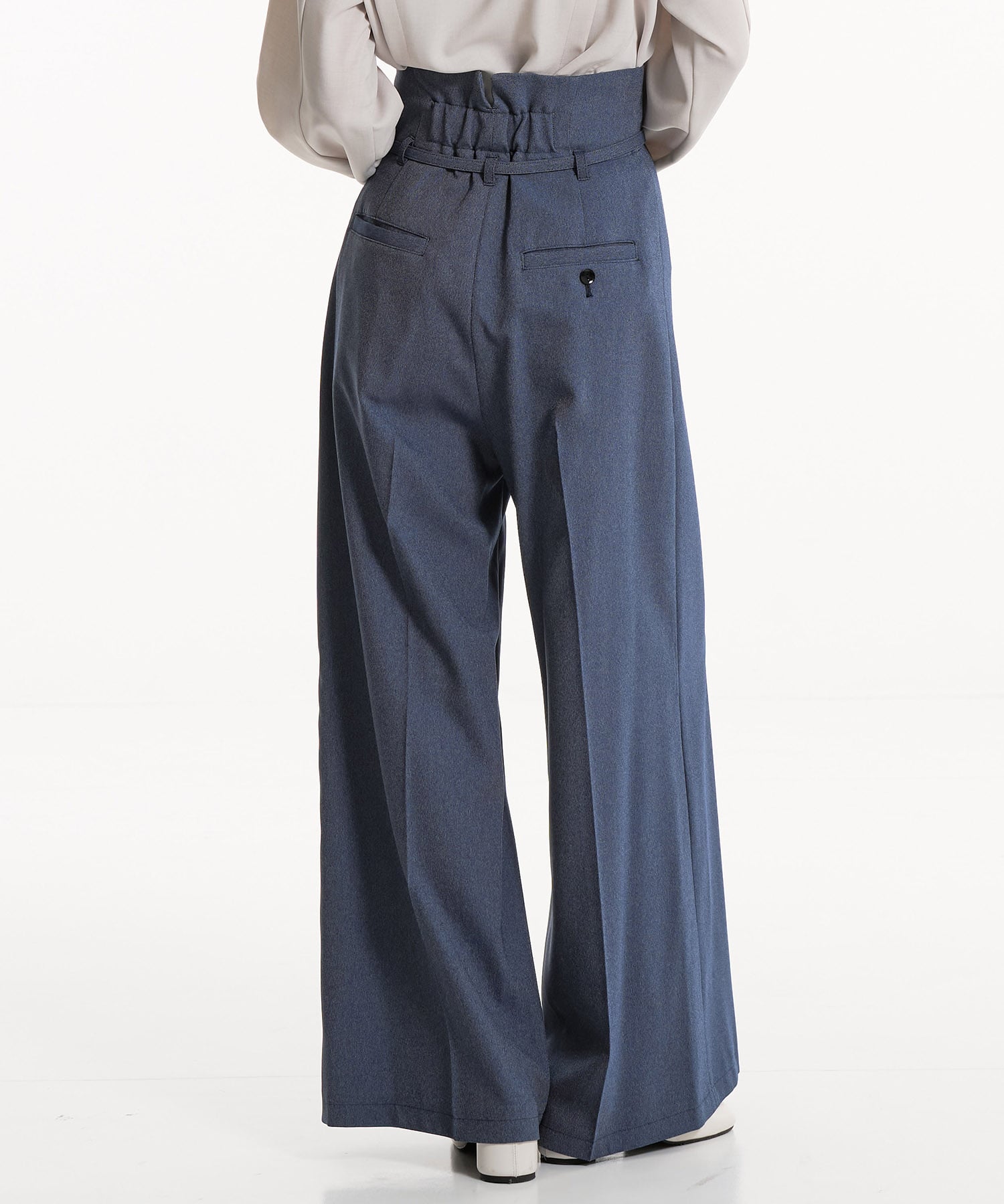 HAKAMAベルトワイドパンツ