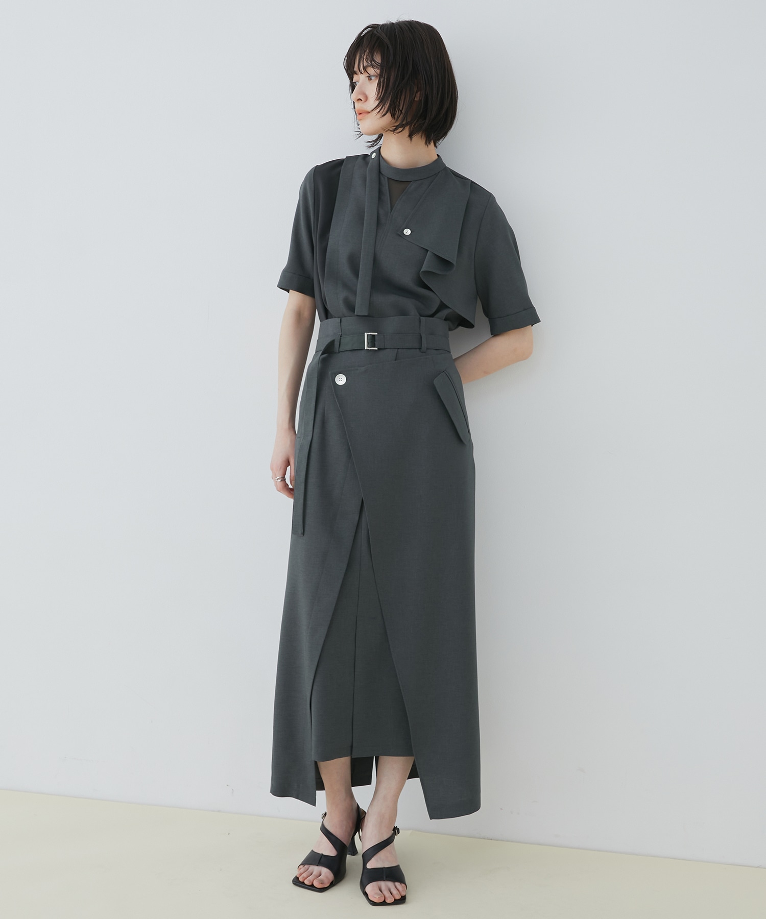 ACETATEラップスカート