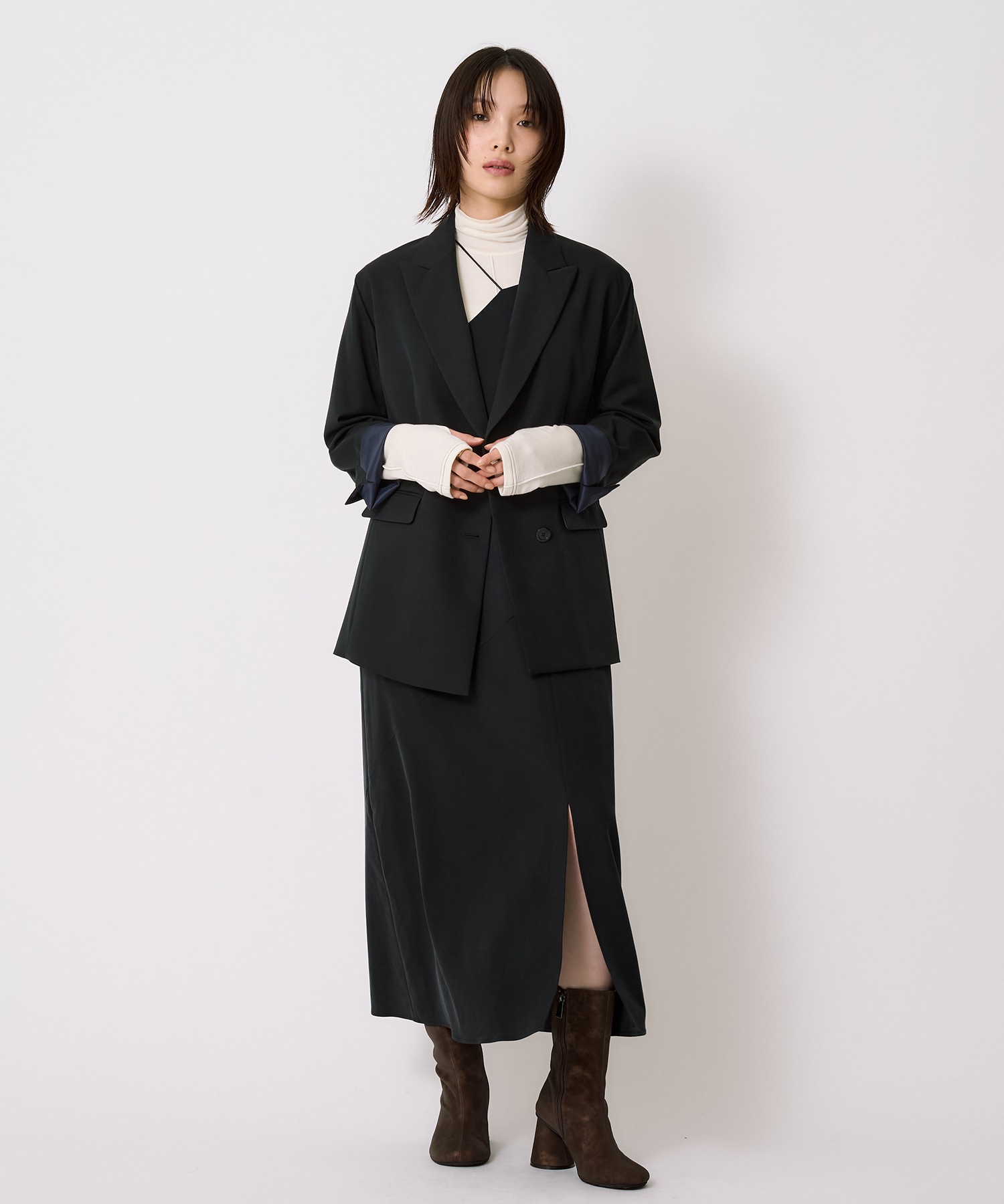 【セットアップ】フィブリルアシメキャミワンピース