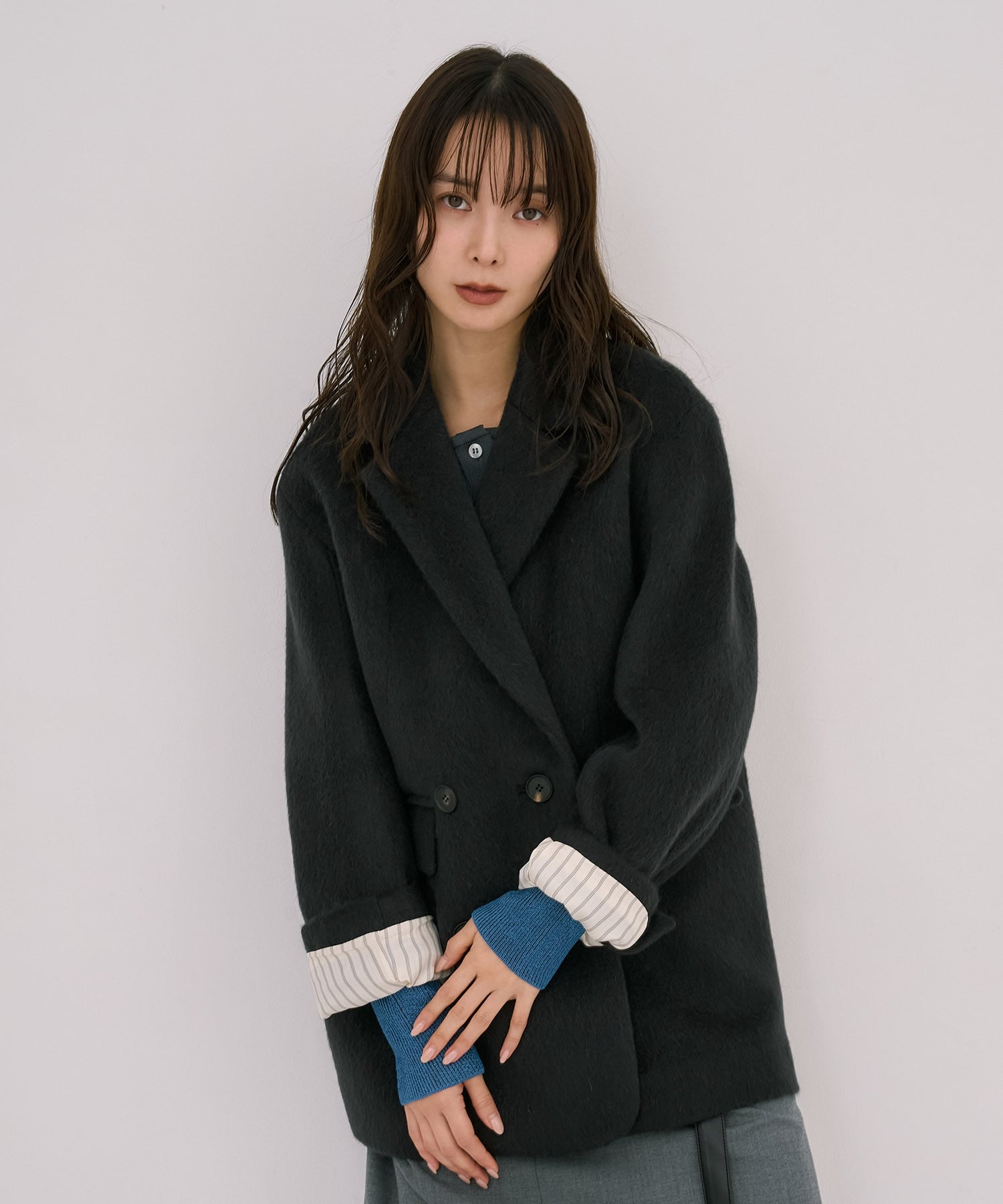 シャギーオーバージャケット