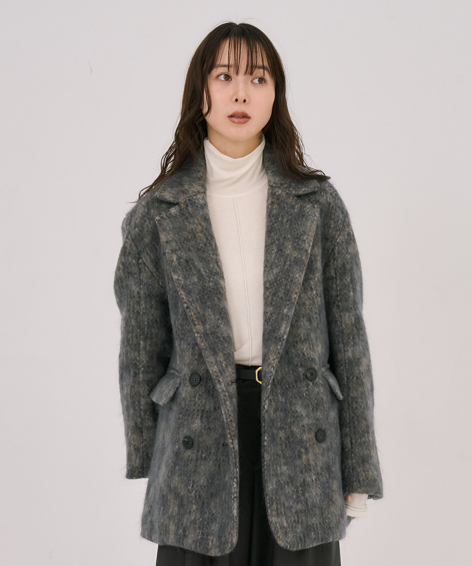 シャギーオーバージャケット