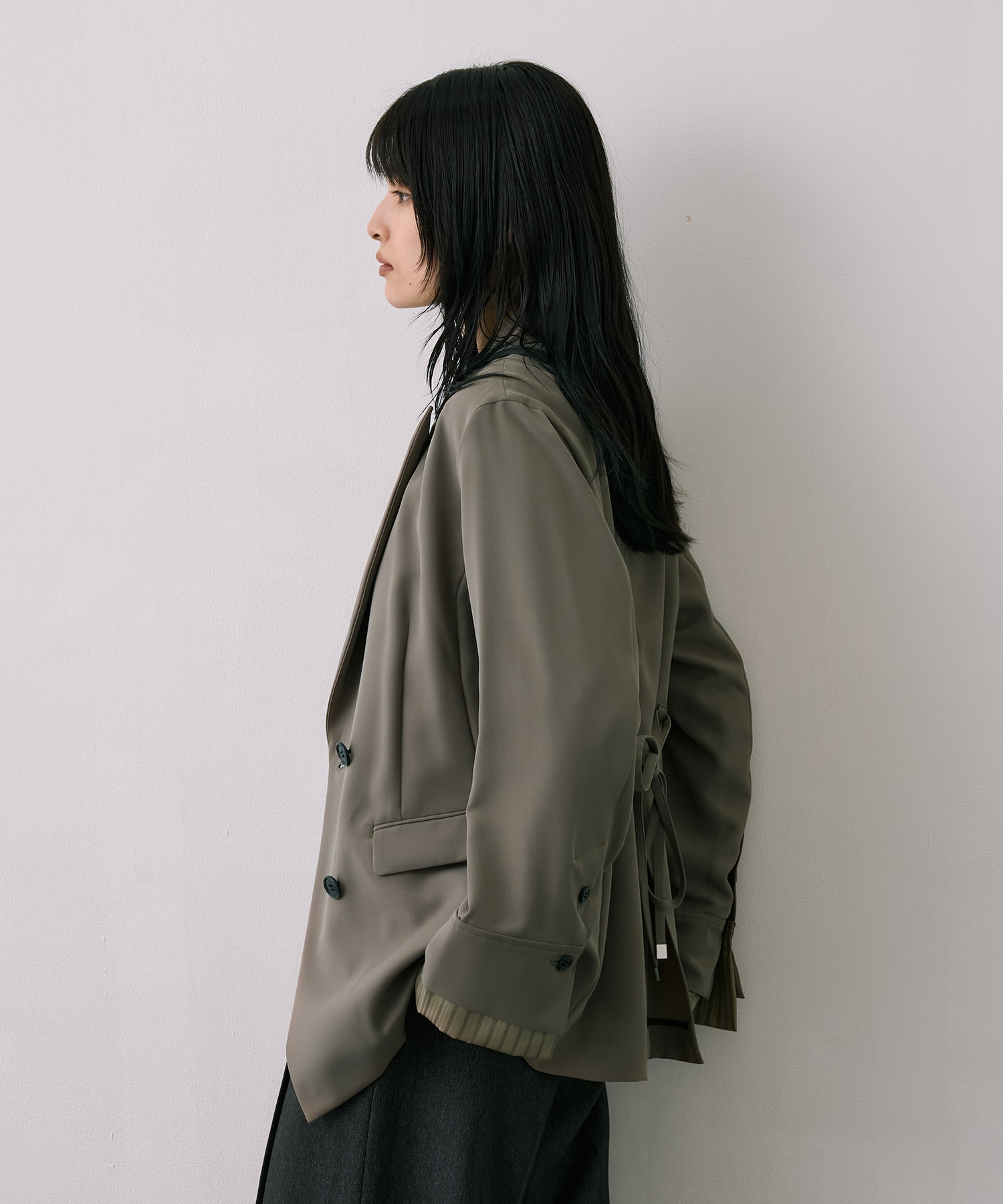 【セットアップ】4WAYベルトテーラードジャケット