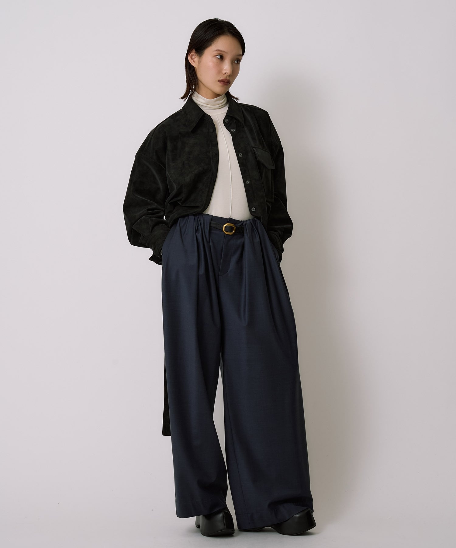 Oversized Suede Shirt