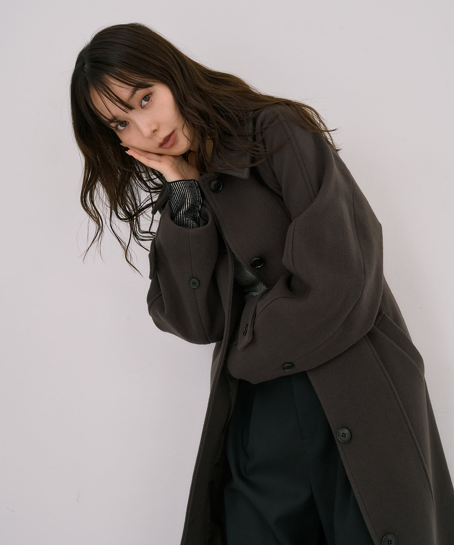 〈残りわずか〉【WEB限定】2wayウールロングコート