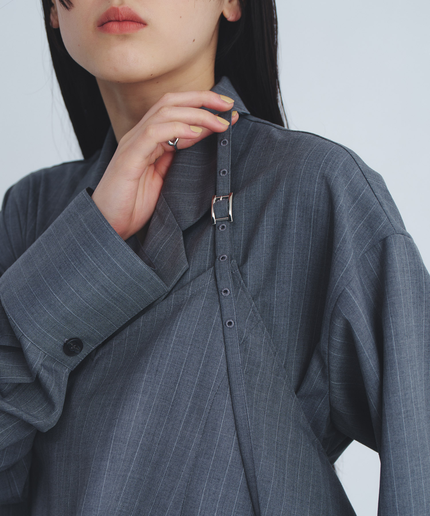 レイヤードテーラーカラーシャツ