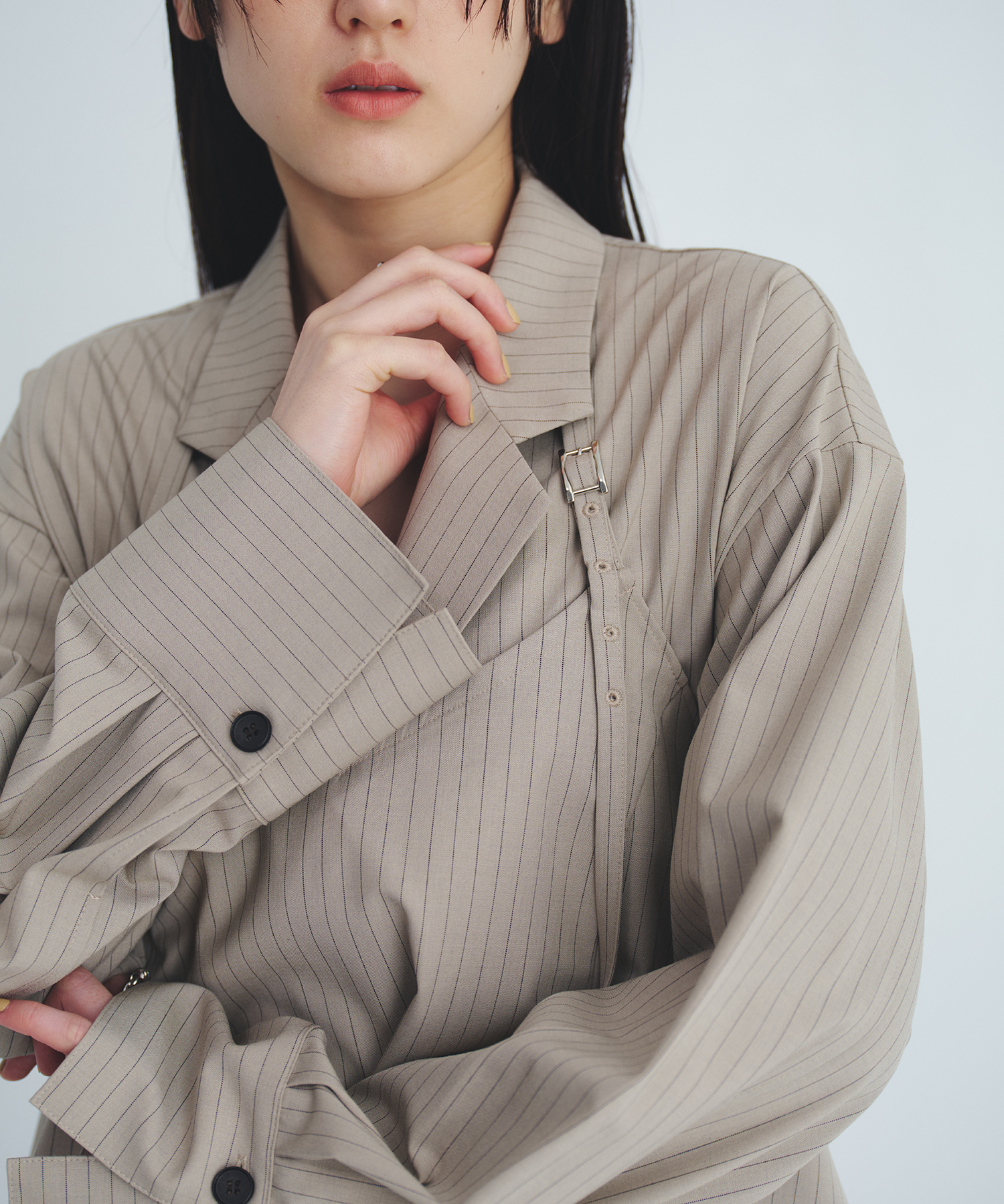 レイヤードテーラーカラーシャツ