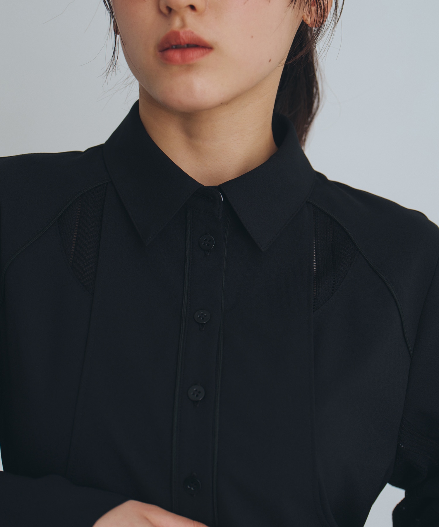 レースレイヤーシャツOP