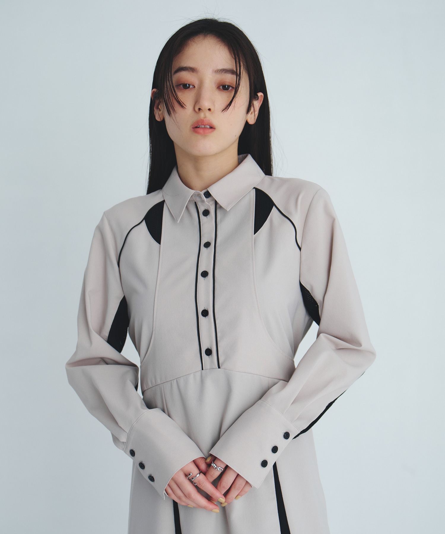 レースレイヤーシャツOP