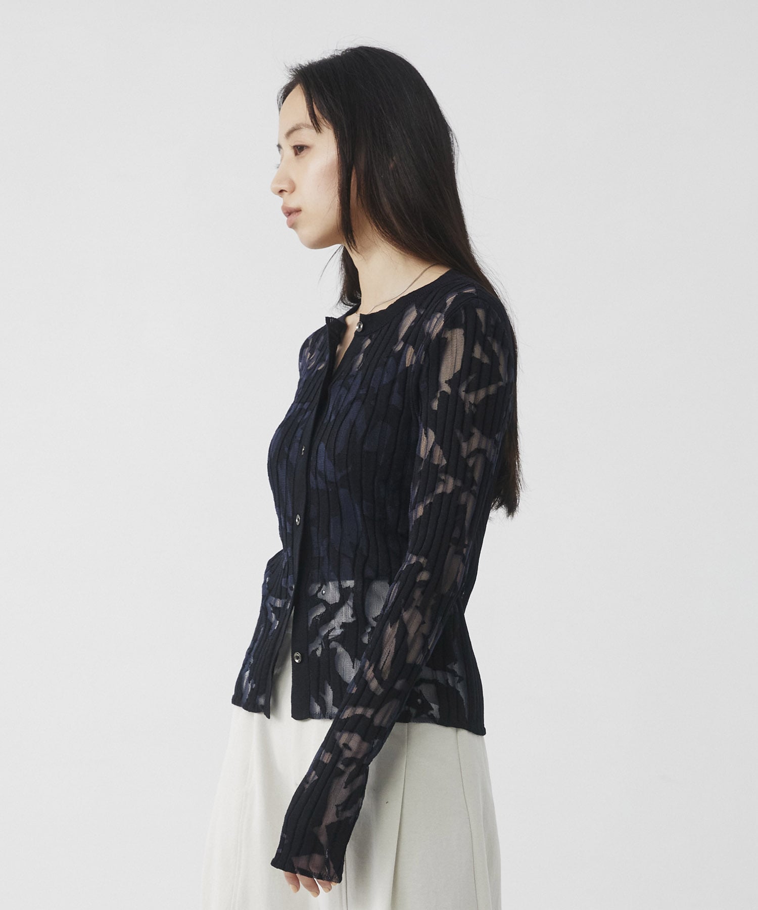 オパールニットカーデプルオーバー