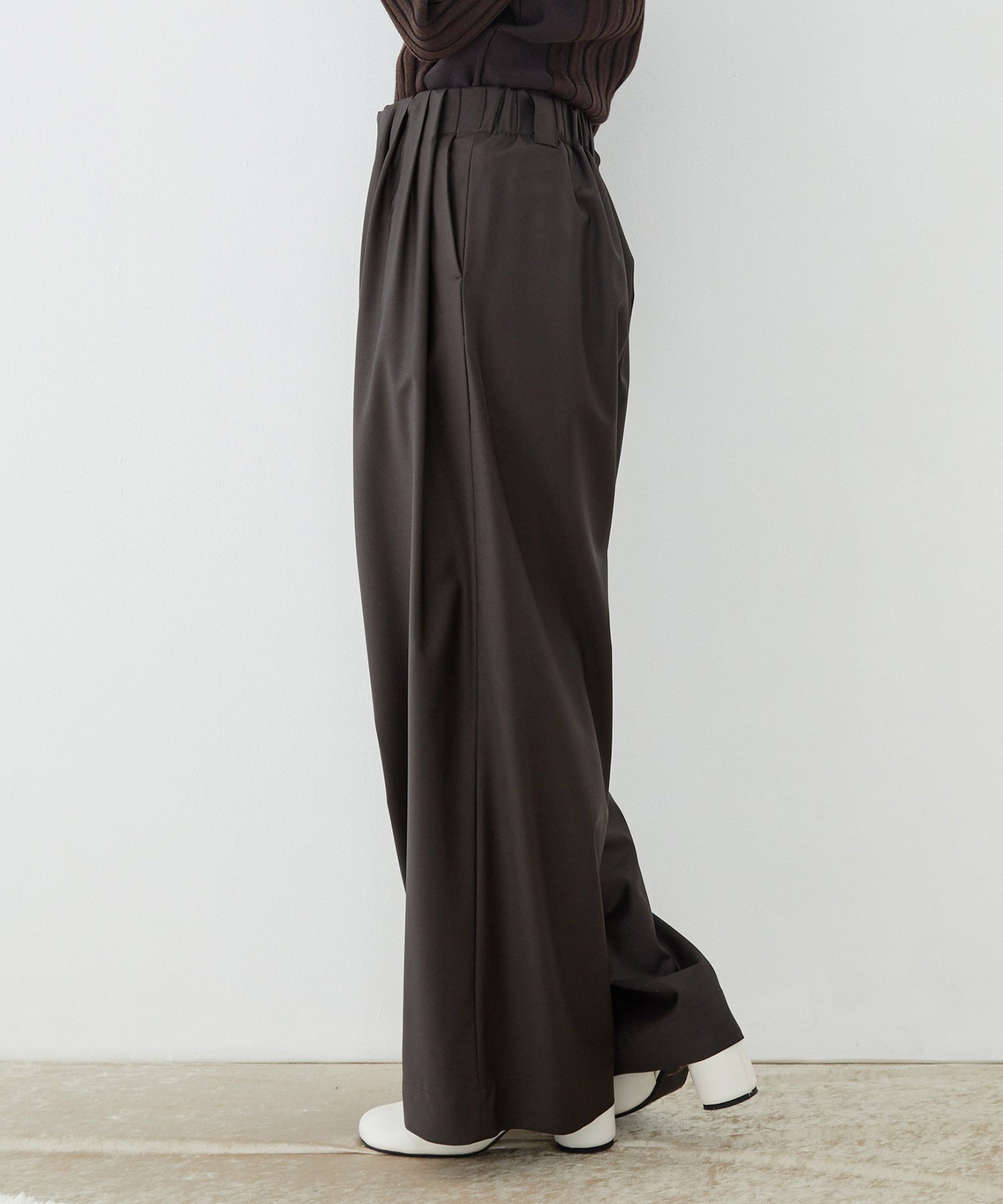 Super120s Wool Relax Trousers