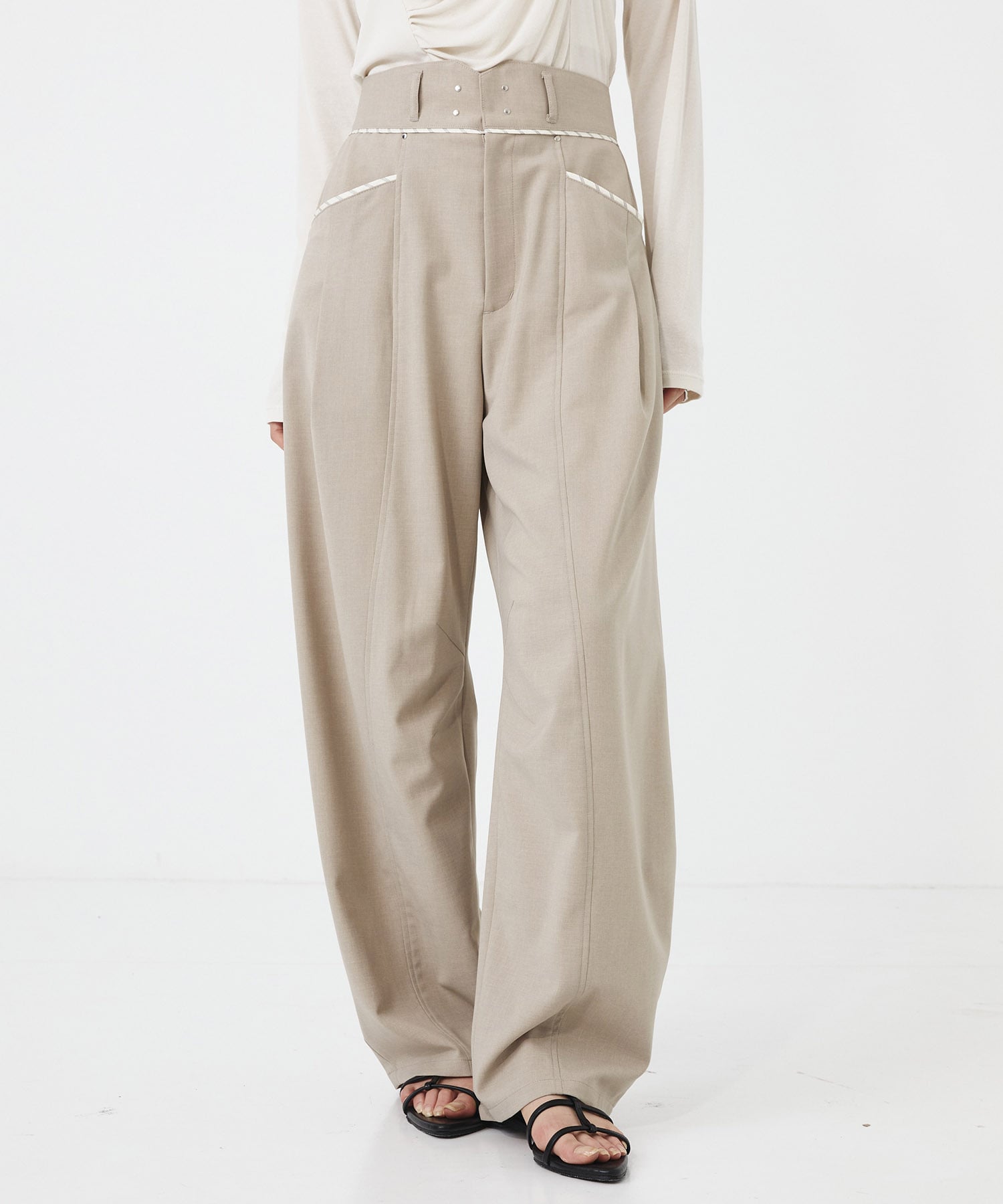 【WEB限定｜セットアップ対応】メランジノッチベルトコクーンPT