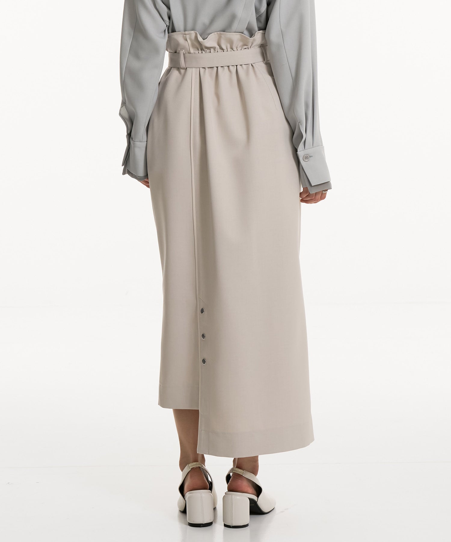 バイカラーアシメタイトスカート