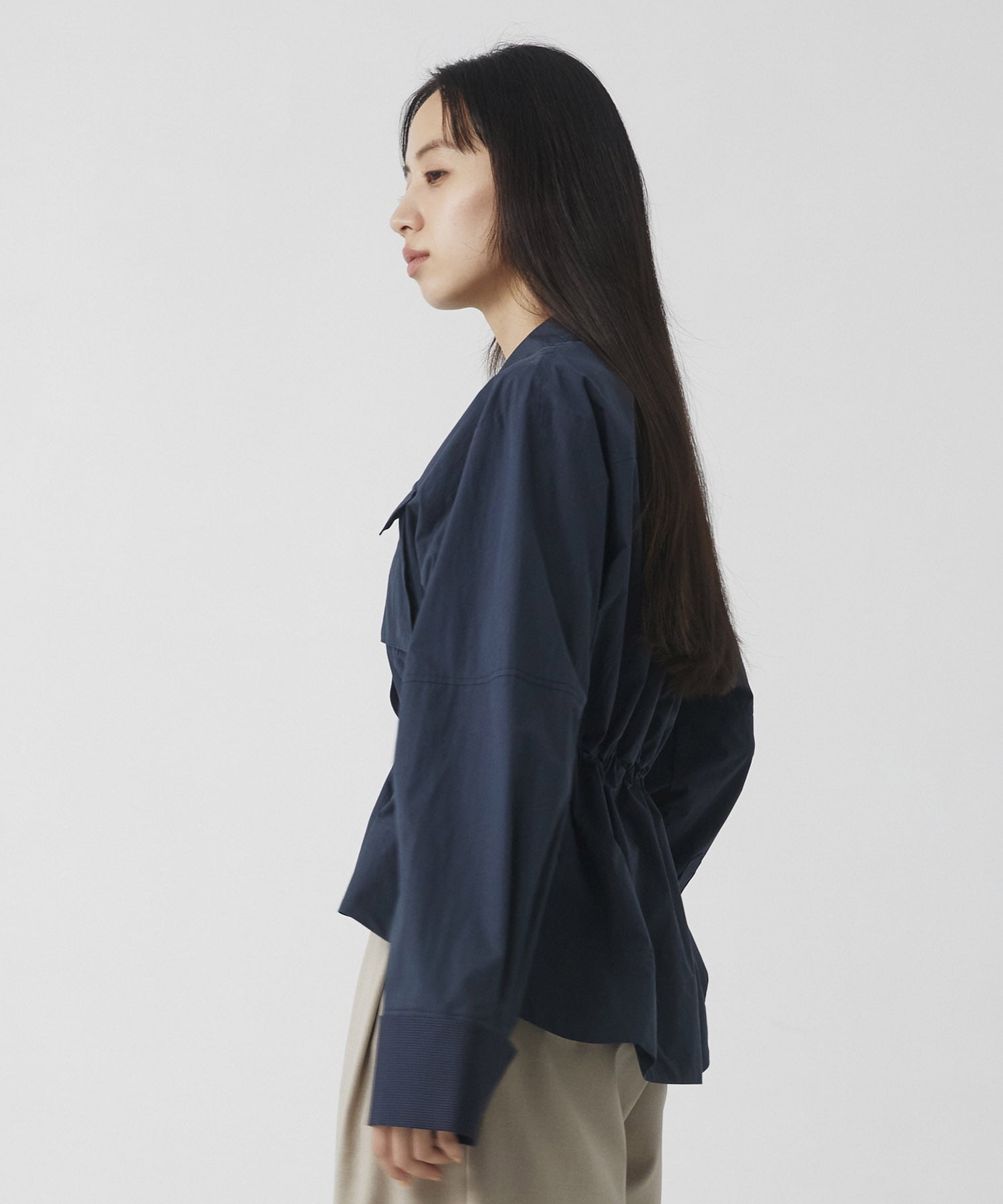 スタンドカラーシャツブルゾン