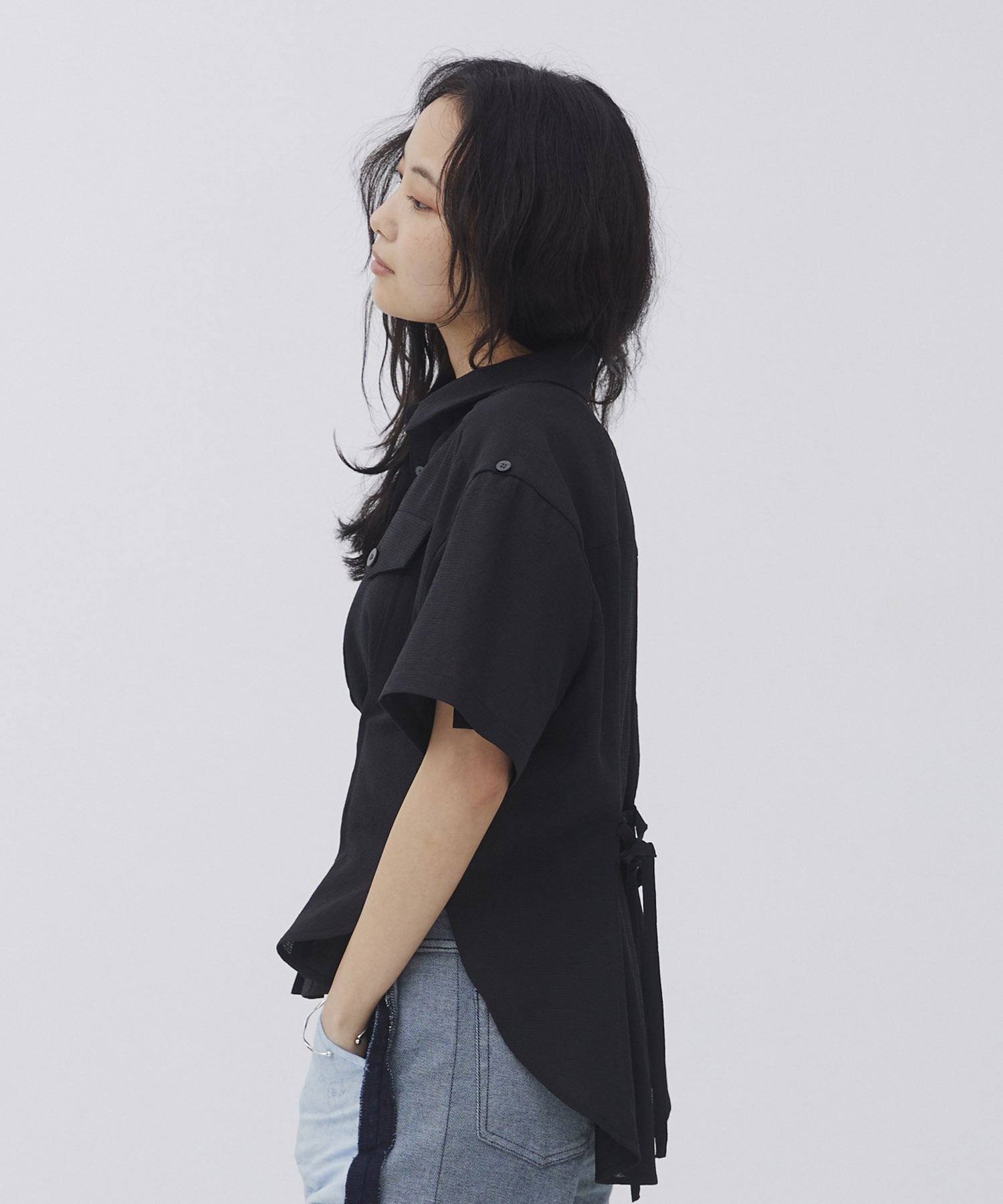 シェイプタックウエストシャツ