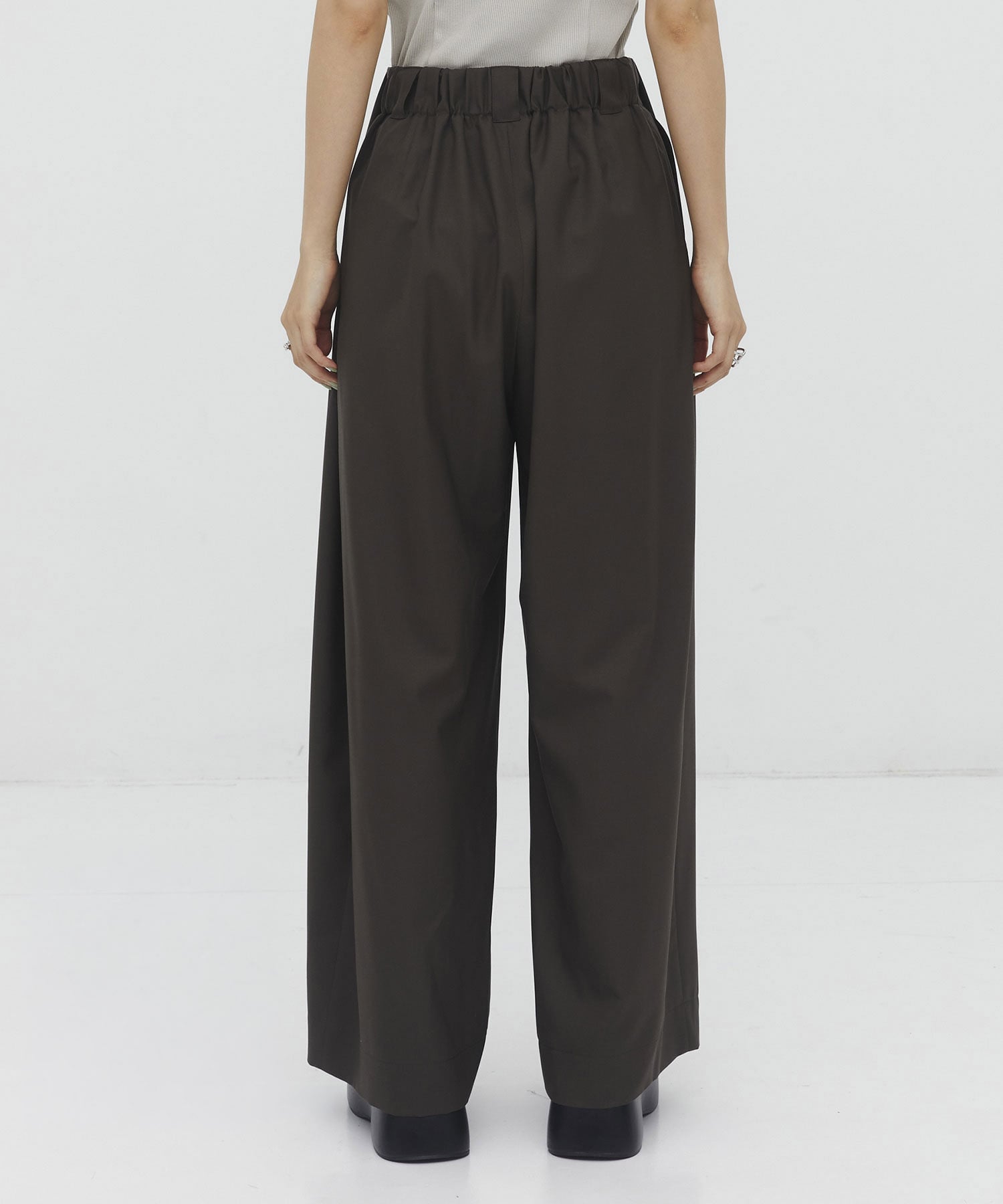 Super140s Summer Wool Relax Trousers
