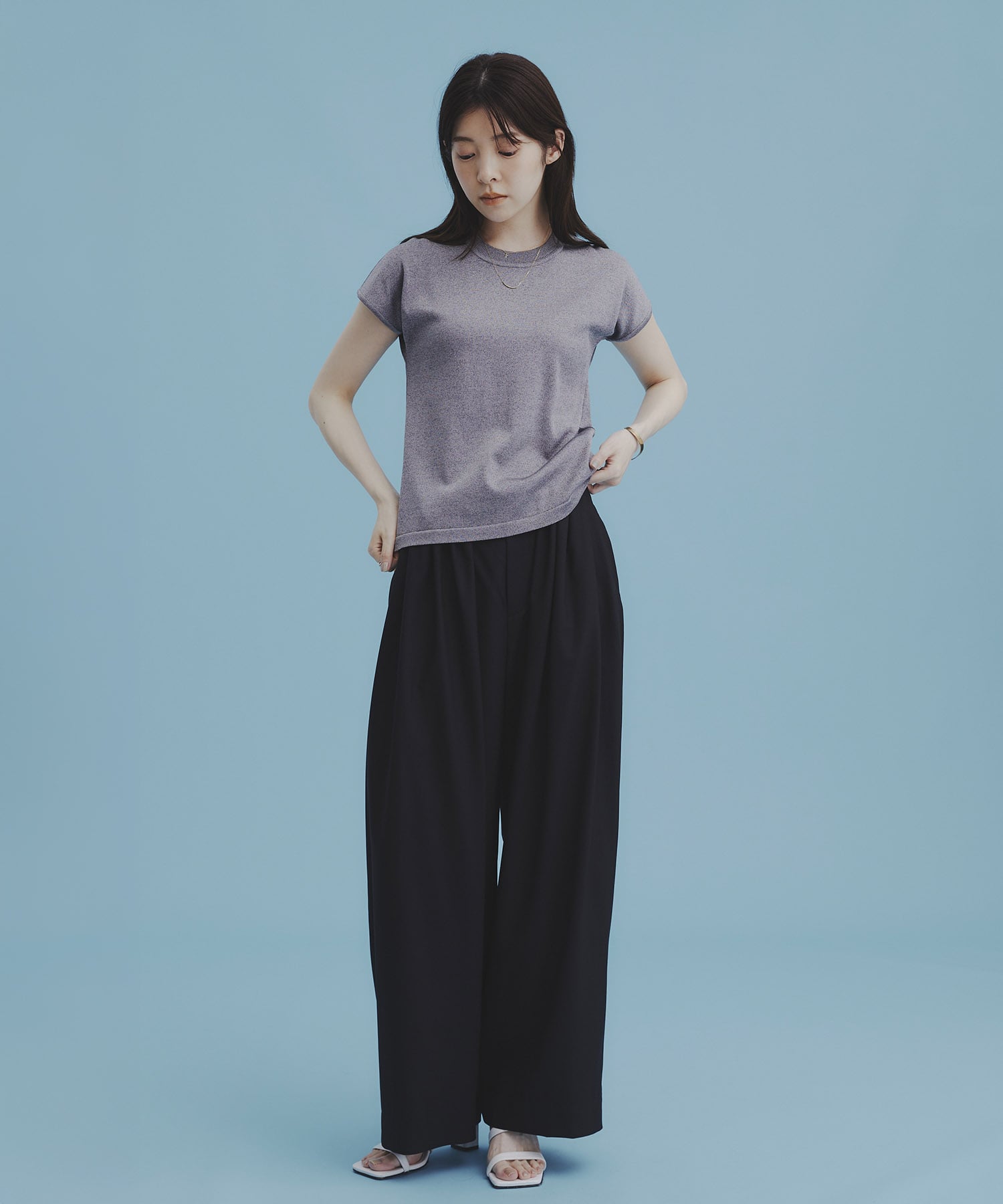 〈WEB限定カラー〉パレスフレンチニット