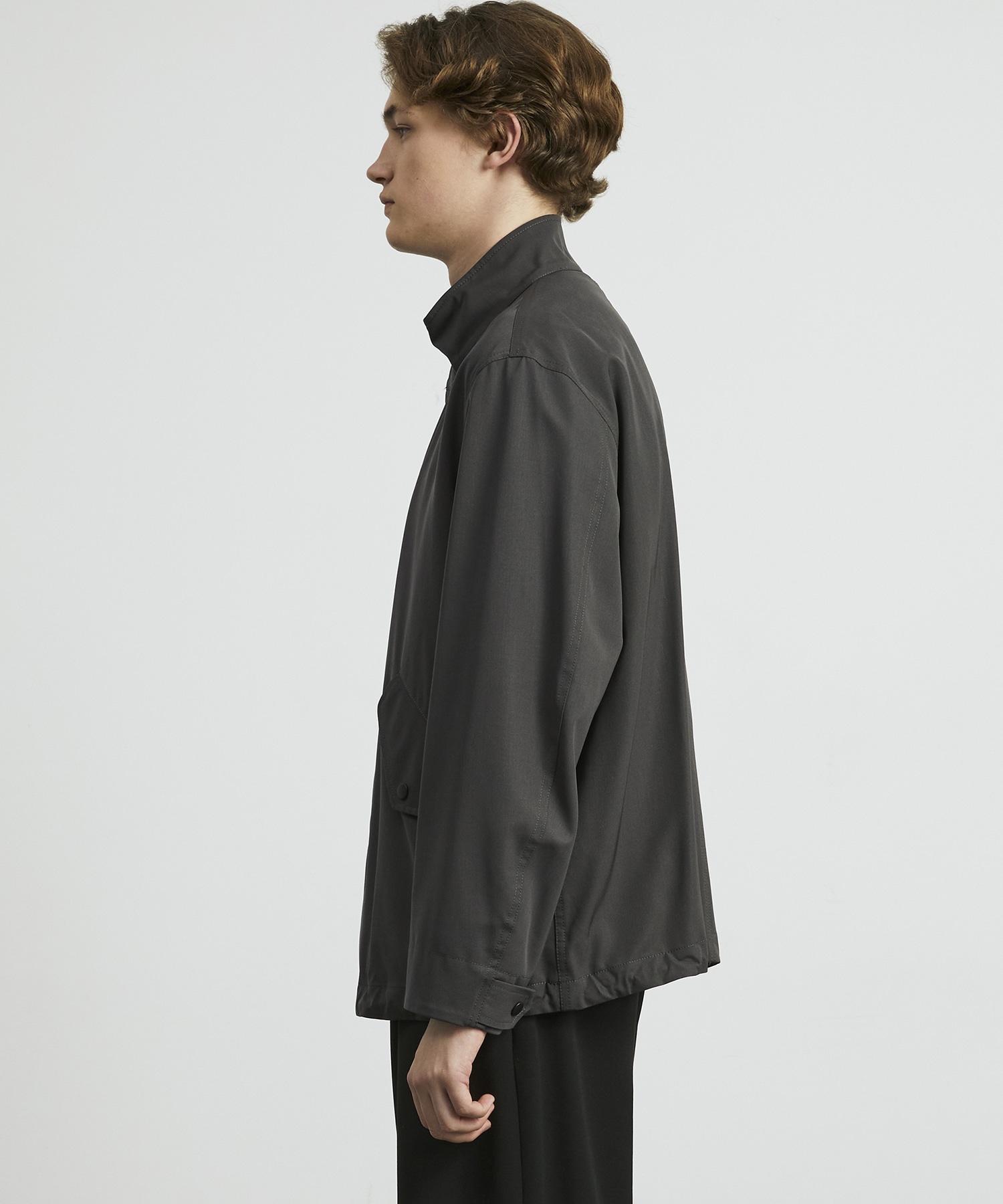 VISTO WOOL 2WAY スタンドモッズブルゾン(1 DARK GREY): : メンズ