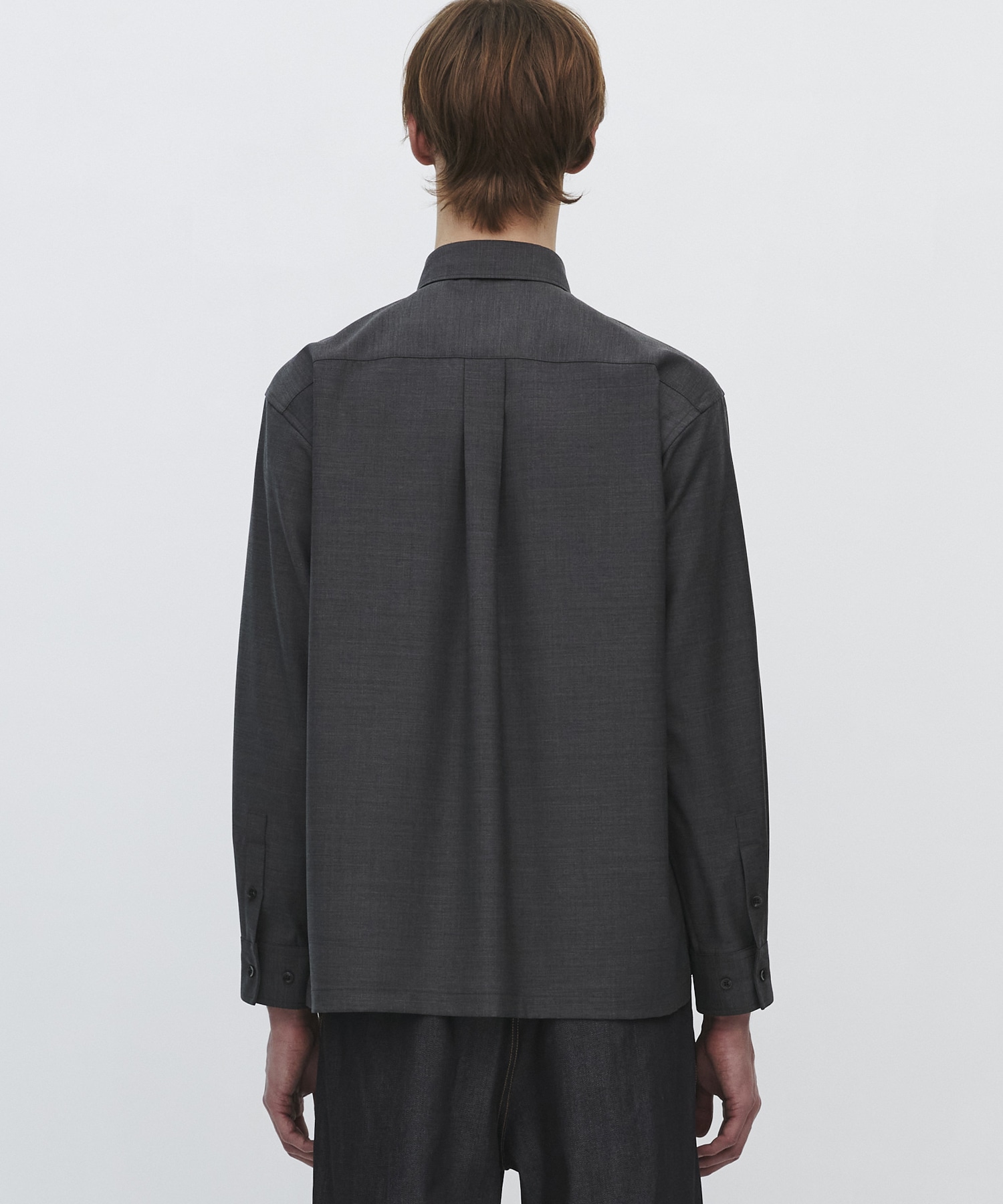 〈2026SS|残りわずか|再入荷なし〉SUPER 140's SCALE OFF WOOL シャツ