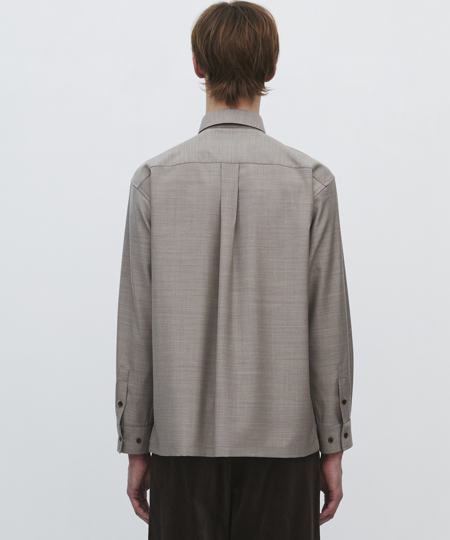 〈2026SS｜残りわずか｜再入荷なし〉SUPER 140's SCALE OFF WOOL シャツ