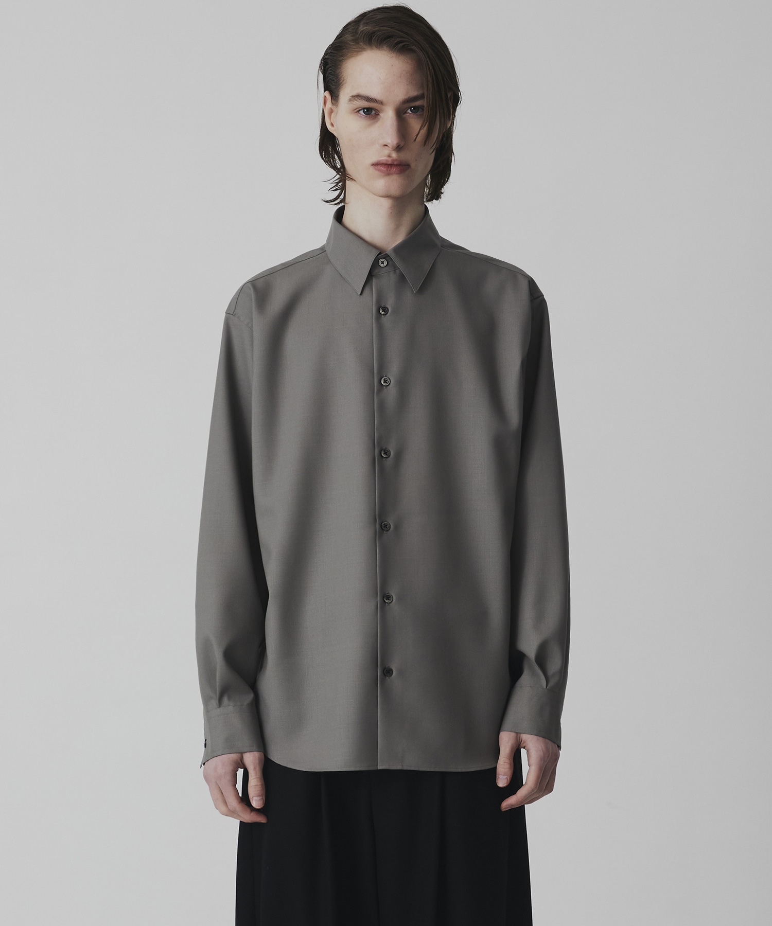 SUPER 120's TECH WOOL シャツ