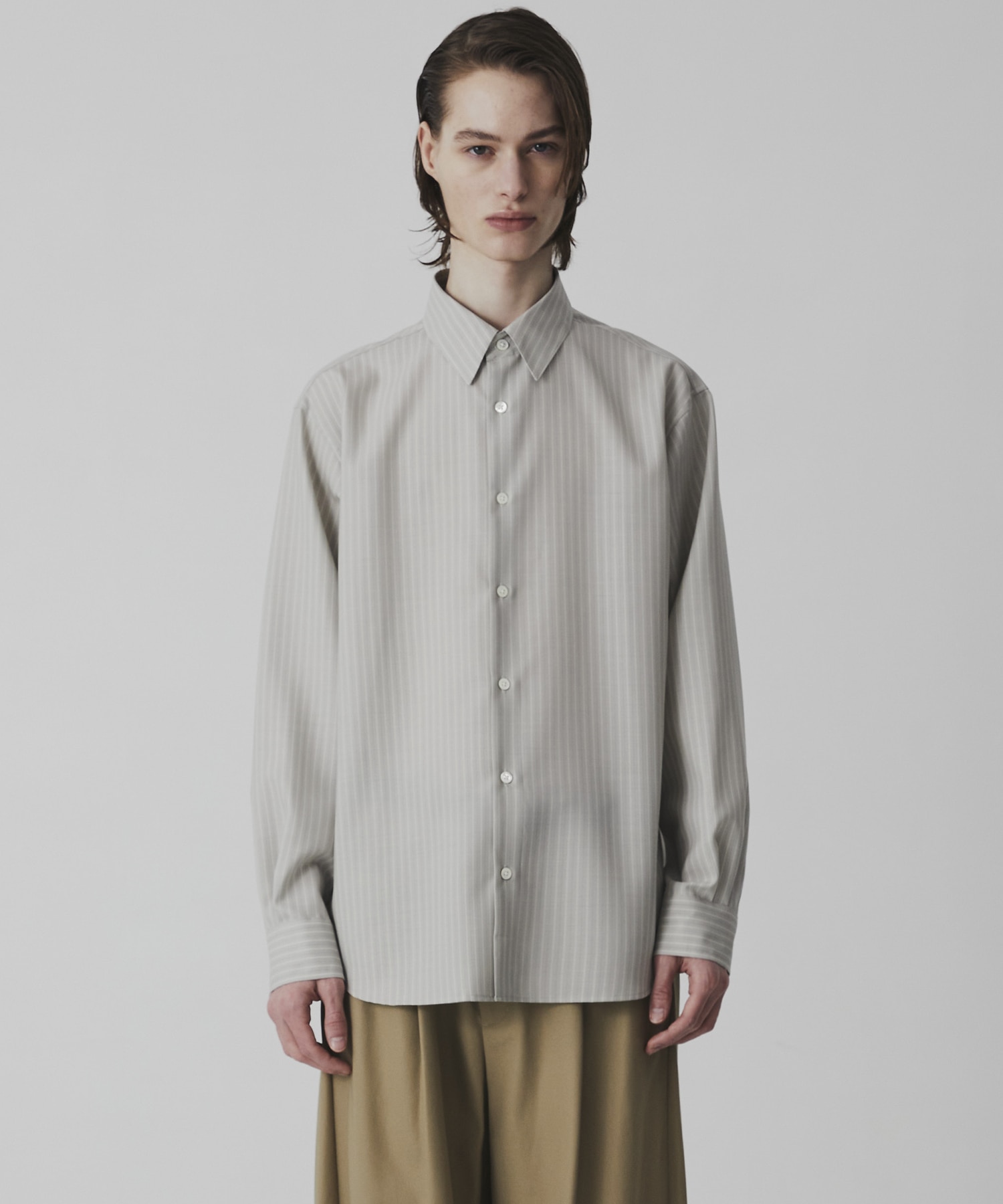 SUPER 120's TECH WOOL シャツ