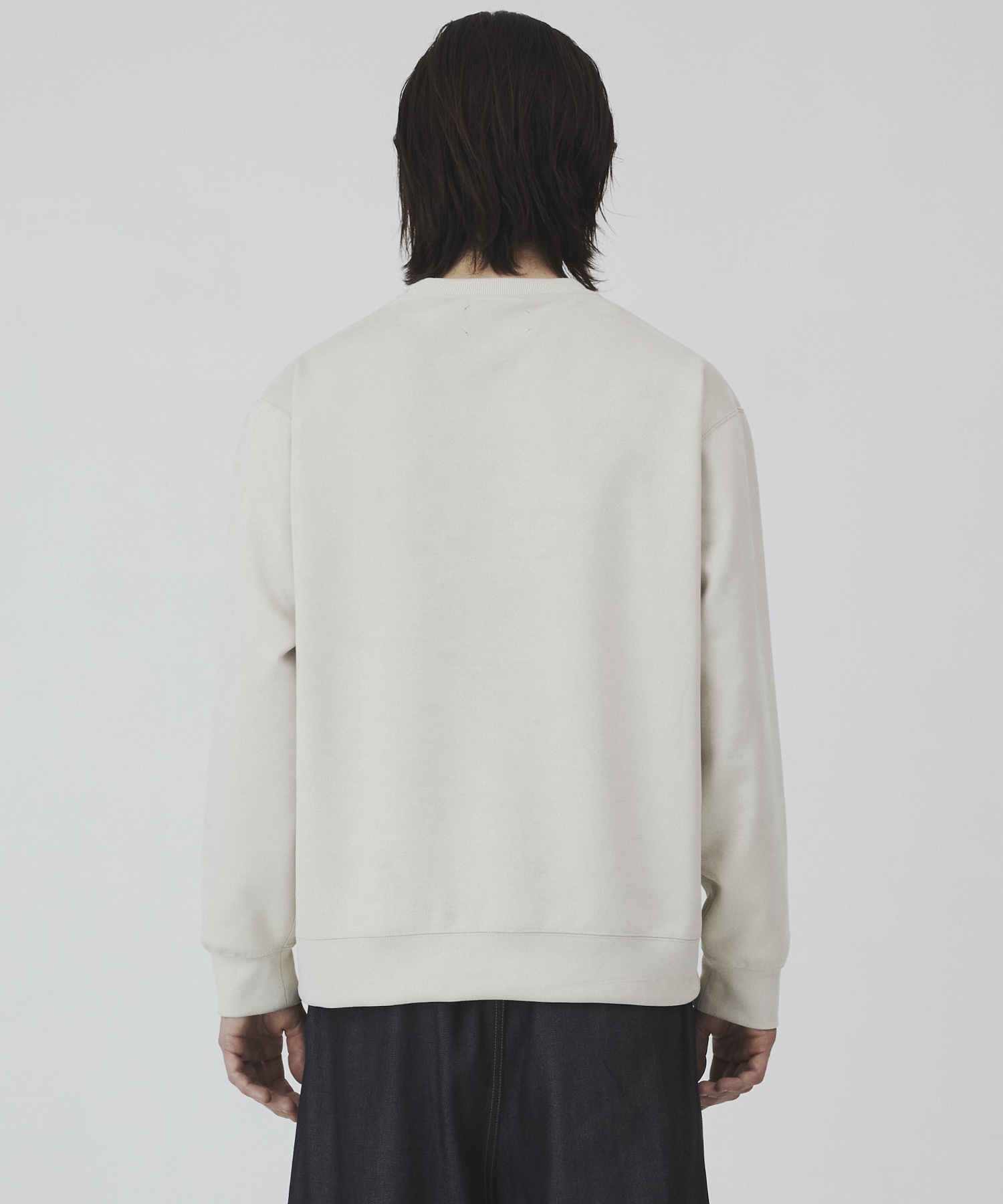 〈残りわずか|再入荷なし〉MICRO SUEDE クルーネックプルオーバー