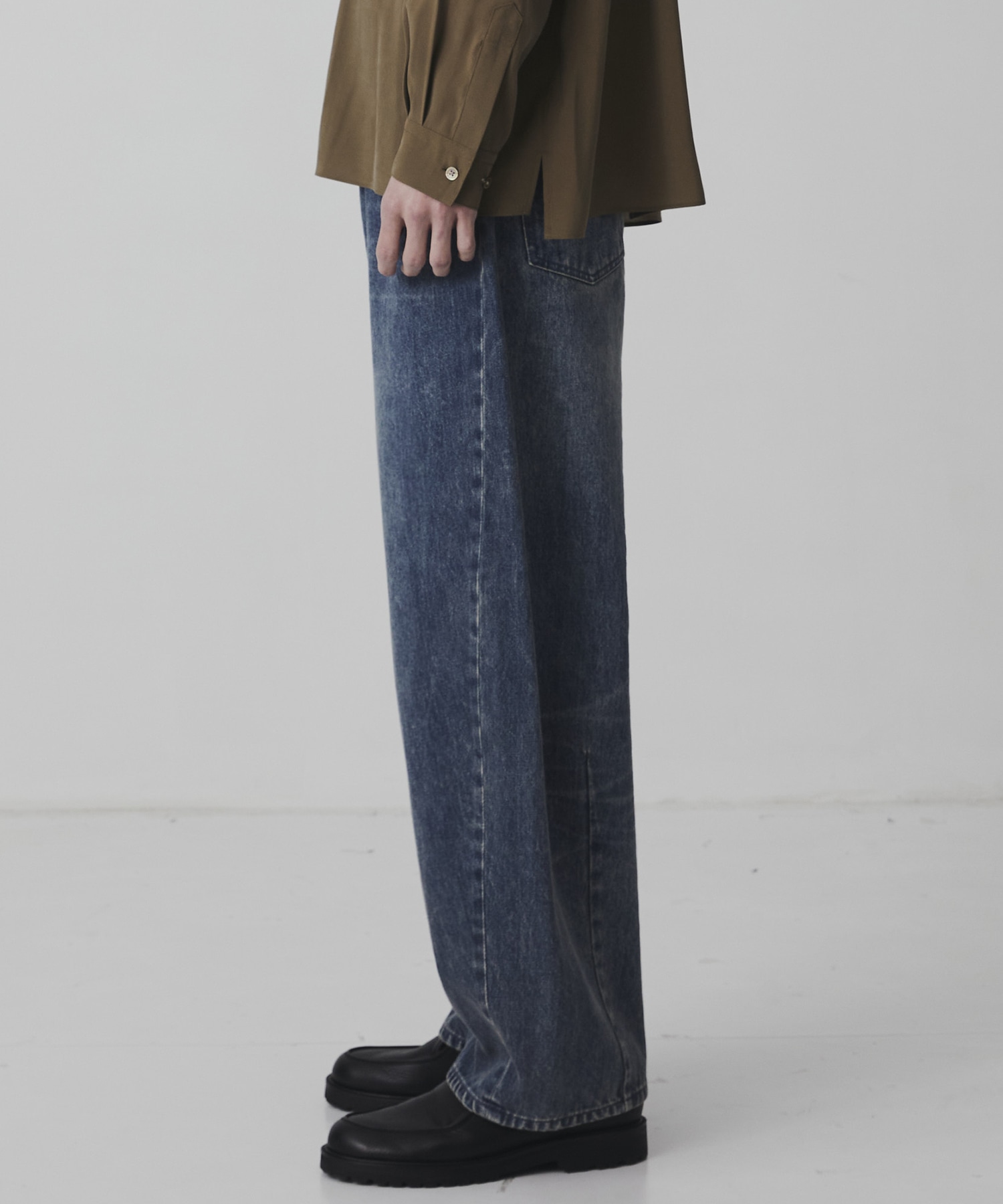 〈残りわずか｜再入荷なし〉オーバーダイ バレルデニムパンツ