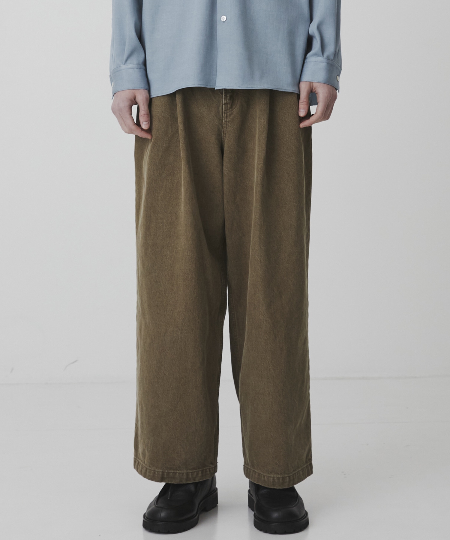 〈2026SS｜WEB先行販売〉オーバーダイデニム バギースラックス