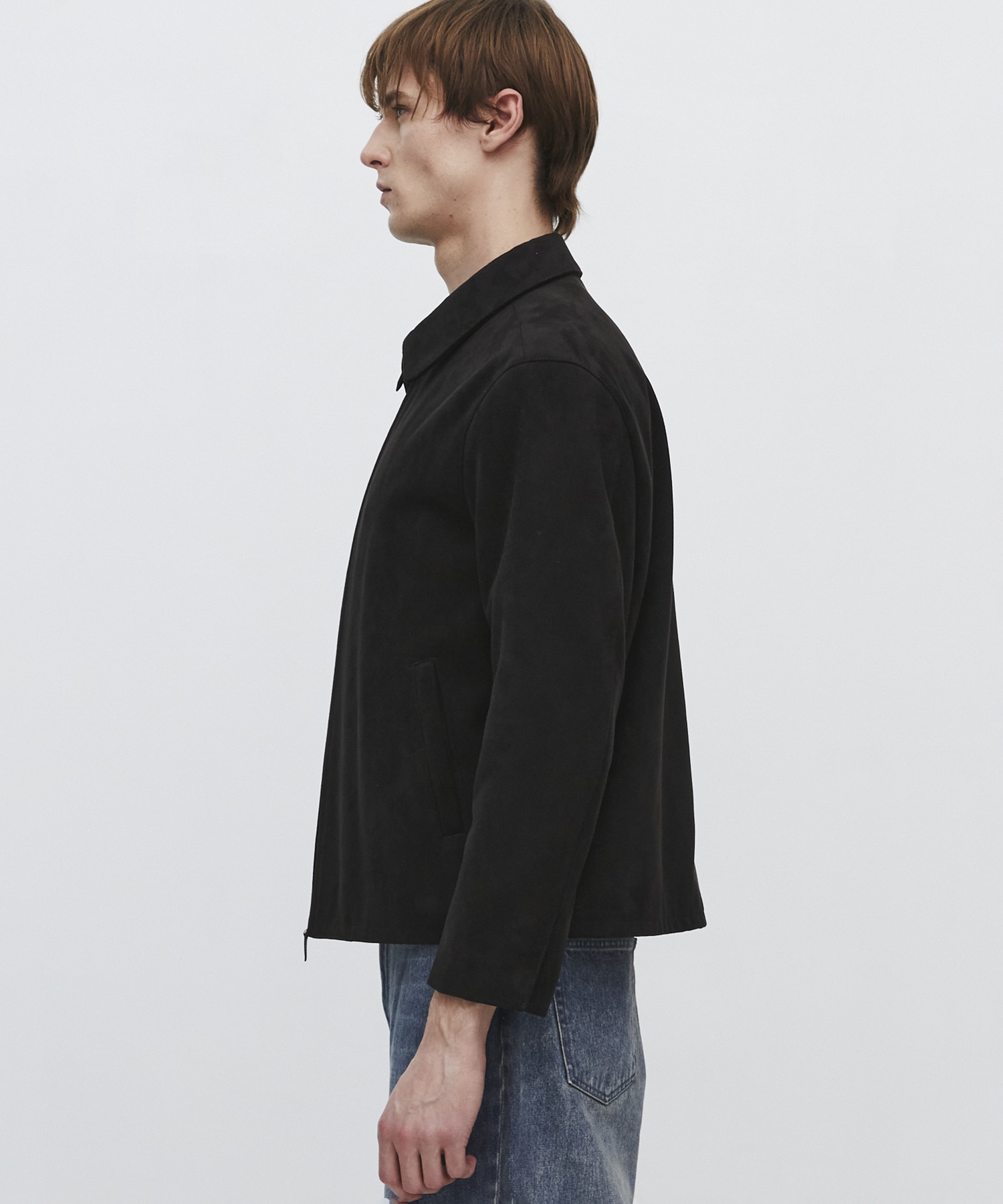 〈2026SS|残りわずか|再入荷なし〉LEATHER TEX SUEDE HARRINGTON JACKET