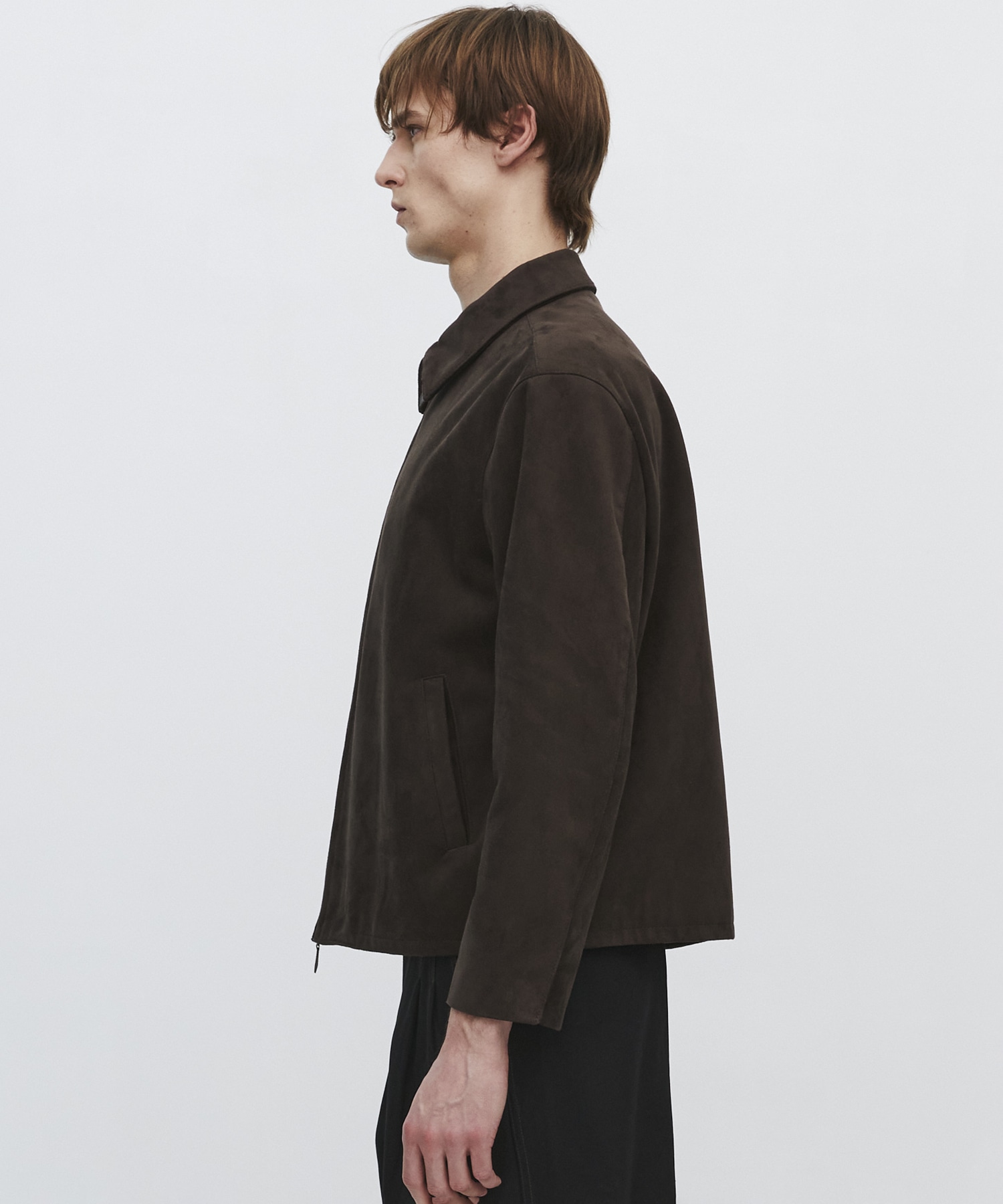 〈2026SS｜残りわずか｜再入荷なし〉LEATHER TEX SUEDE HARRINGTON JACKET