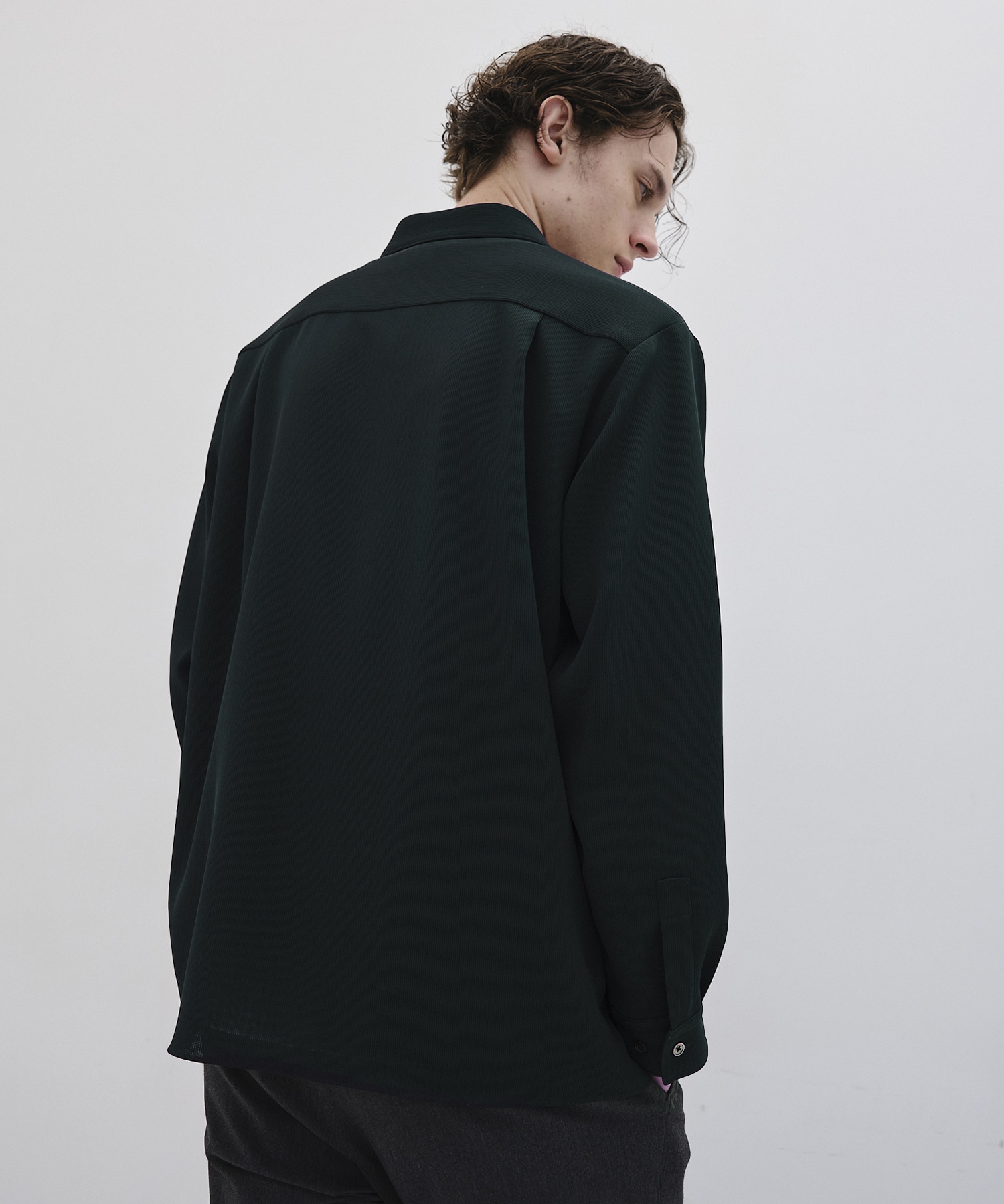 COLD DRY PLEATS ロングスリーブシャツ