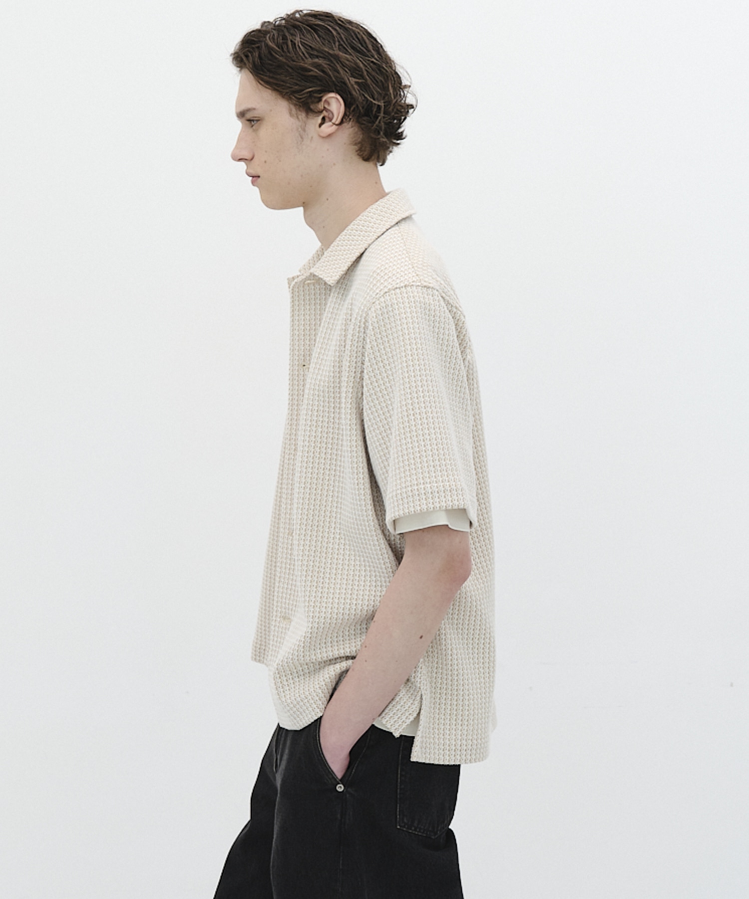 【再入荷】ラッセルツイードシャツ S/S