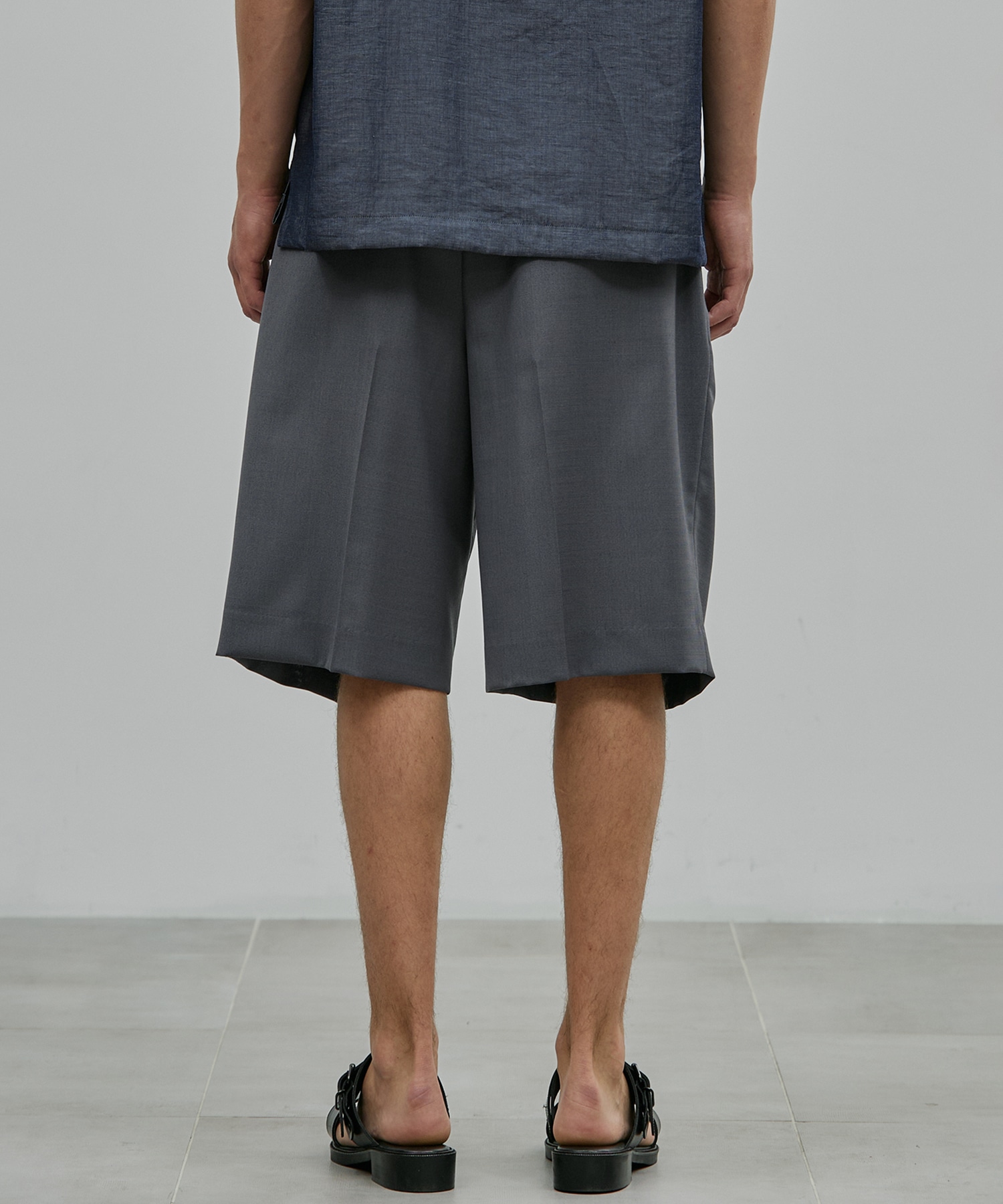 SUMMER WOOL 2タックイージーショーツ