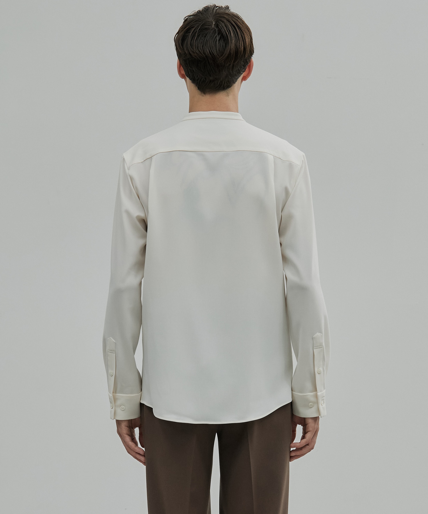 〈新発売〉Dry Twist バンドカラーシャツ