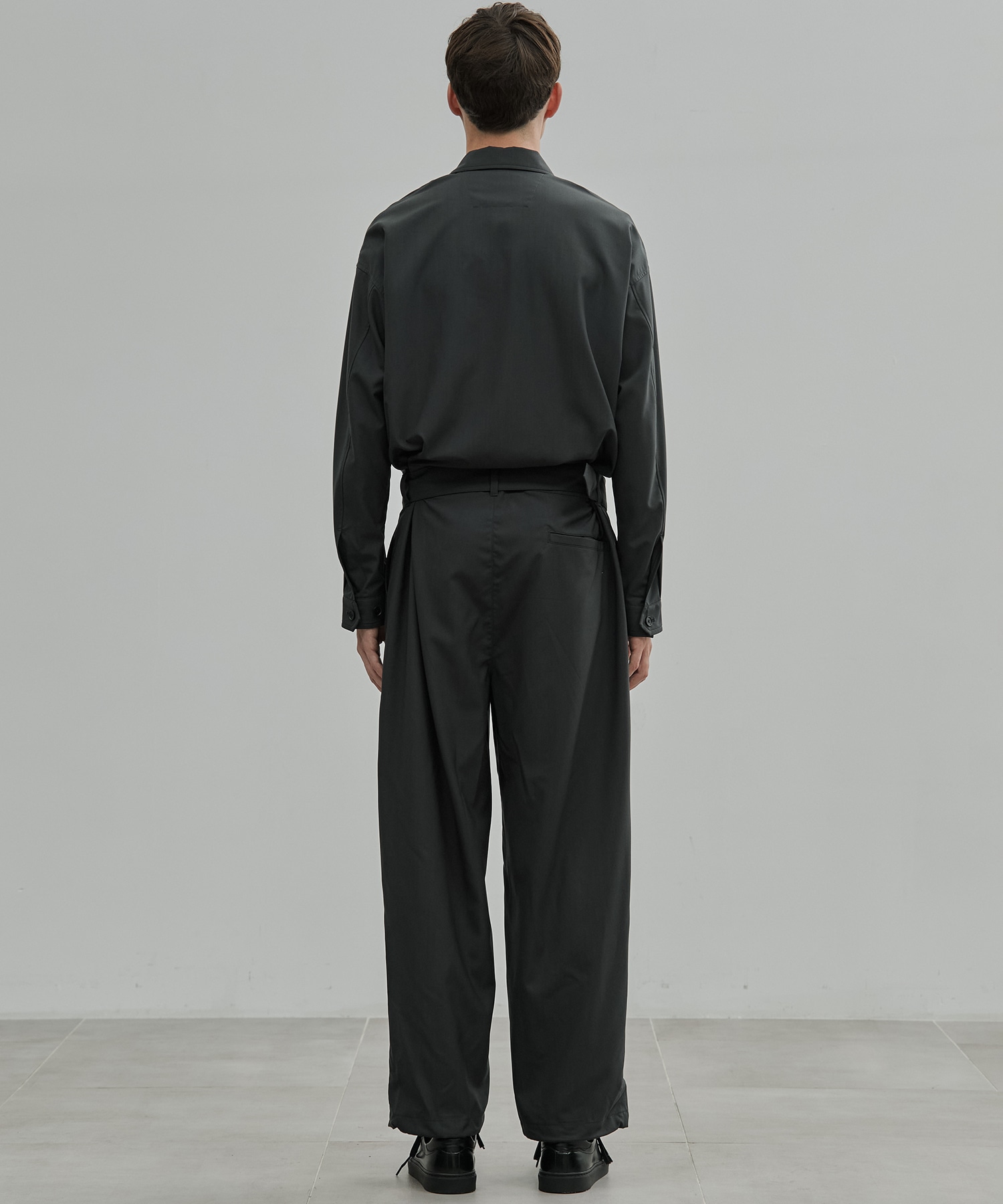 Super120s Wool Typewriter Jumpsuit