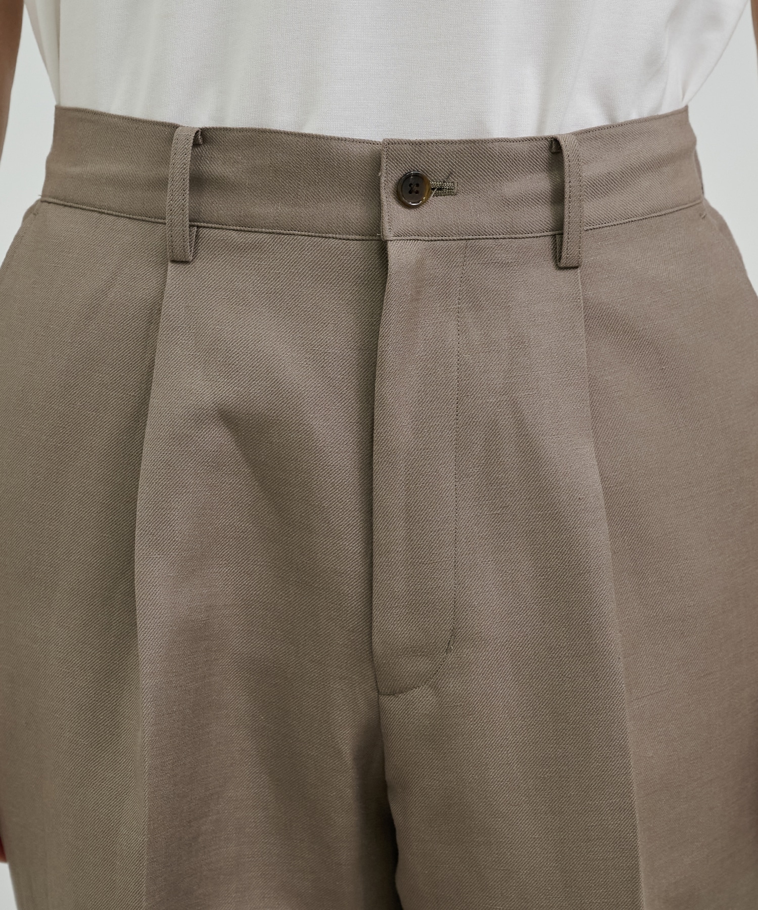 WOOL LINEN 1タックスラックス