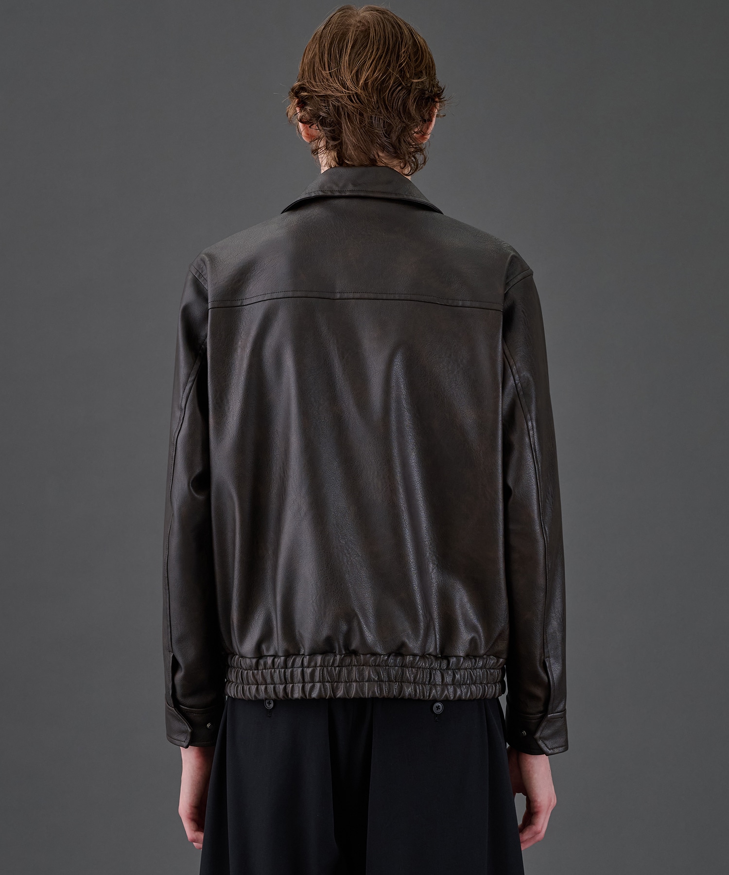 VINTAGE LEATHER ブルゾン