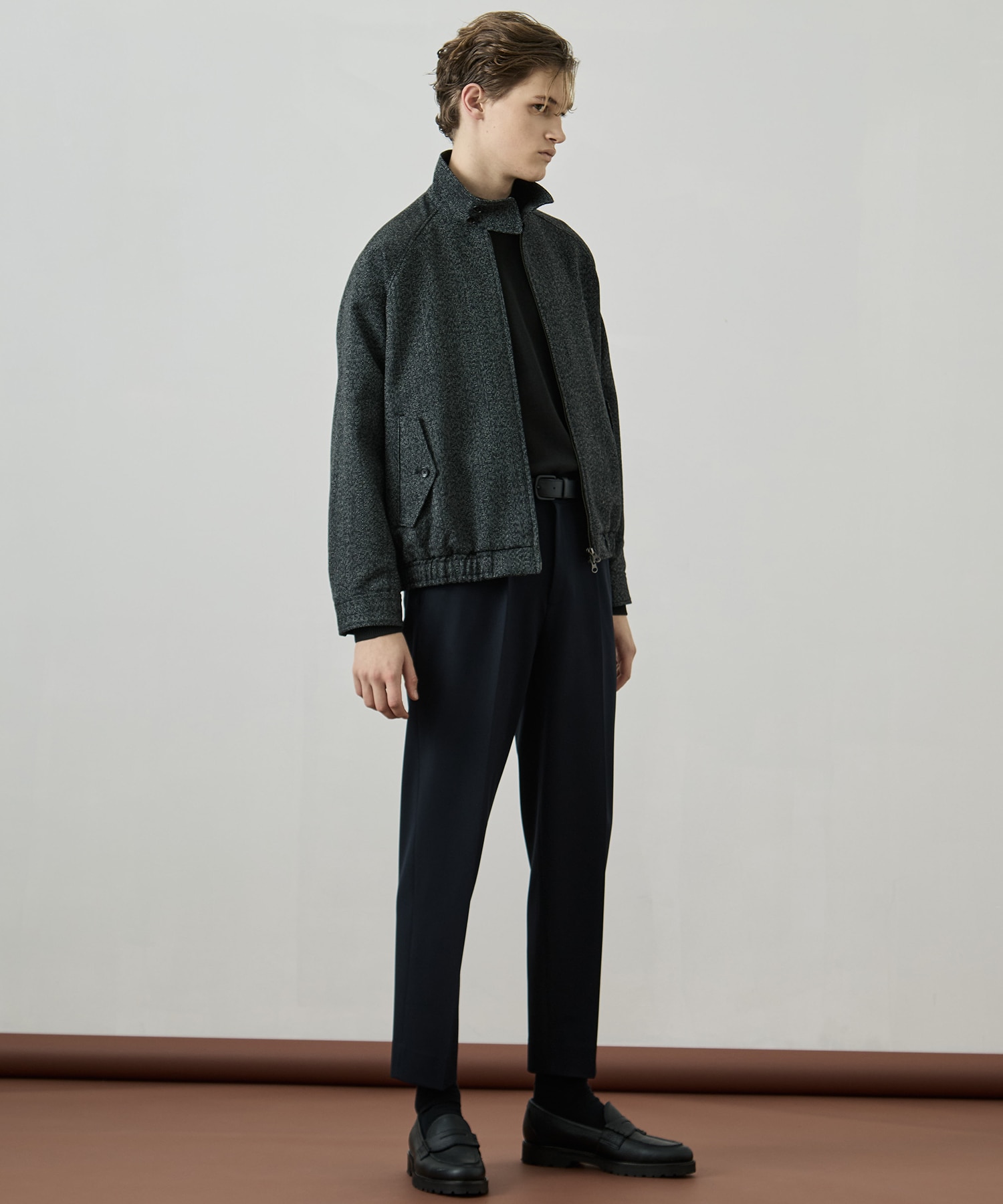 〈WEB限定〉SILVER WOOL MOCK NECK KNIT