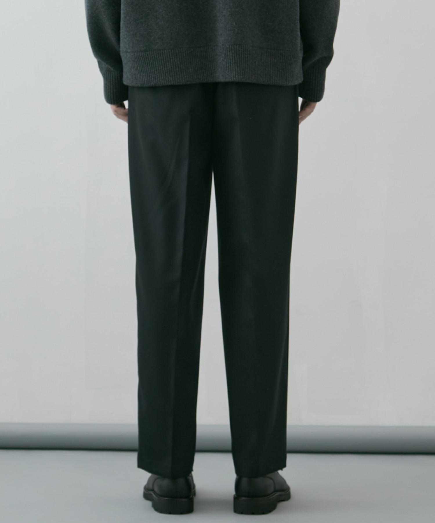 ZQ HARD FLANNEL 2タックワイドストレートパンツ