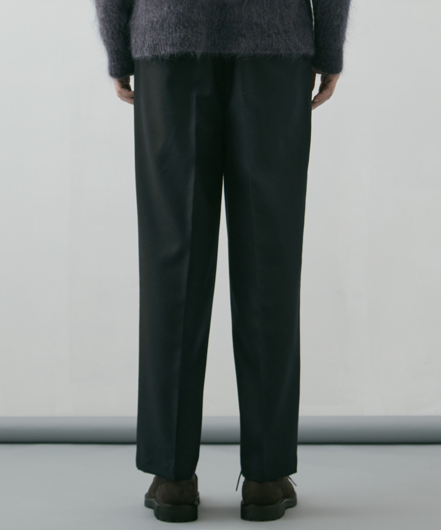 ZQ HARD FLANNEL 2タックワイドストレートパンツ