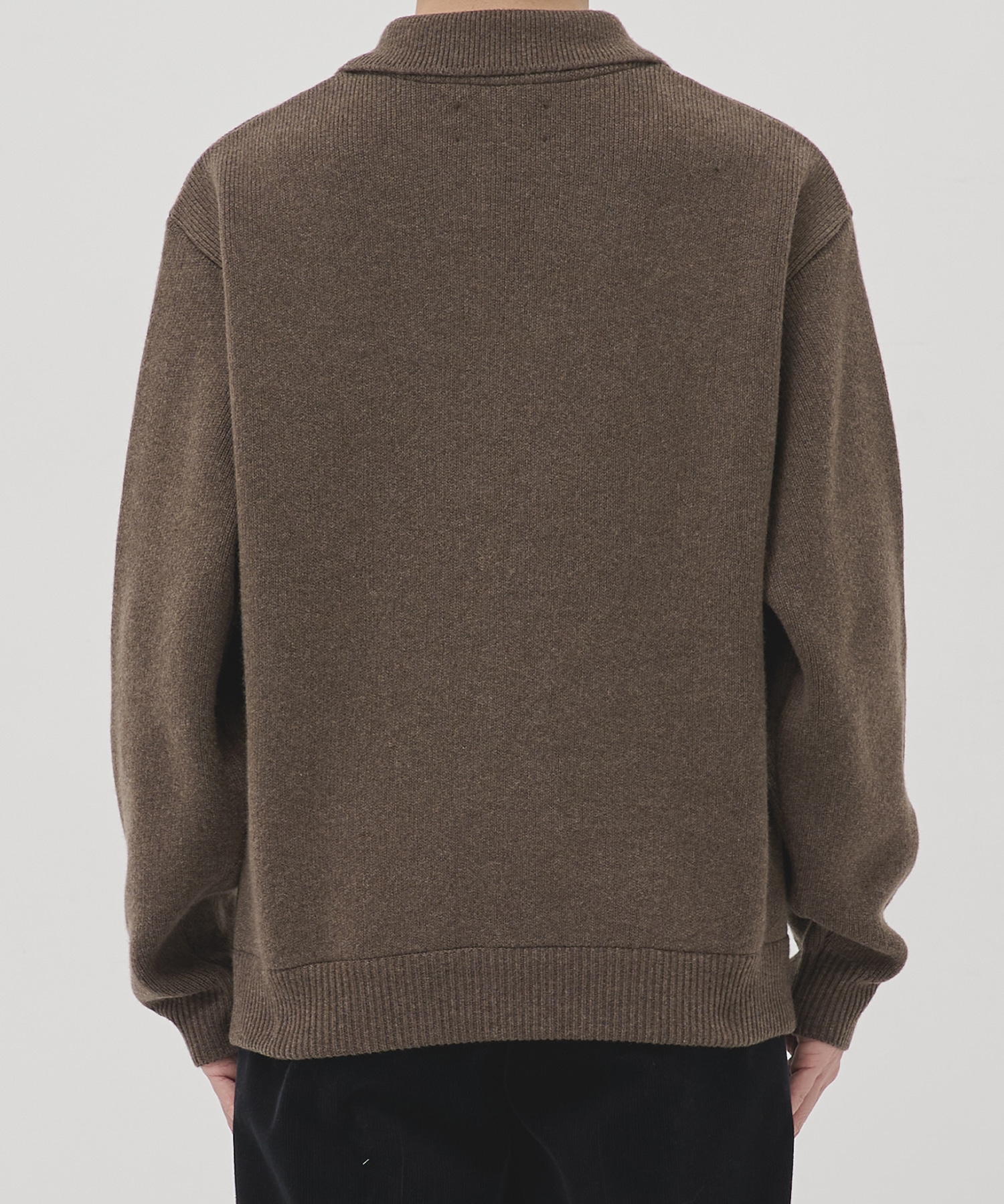 CASHMERE ニットジップブルゾン