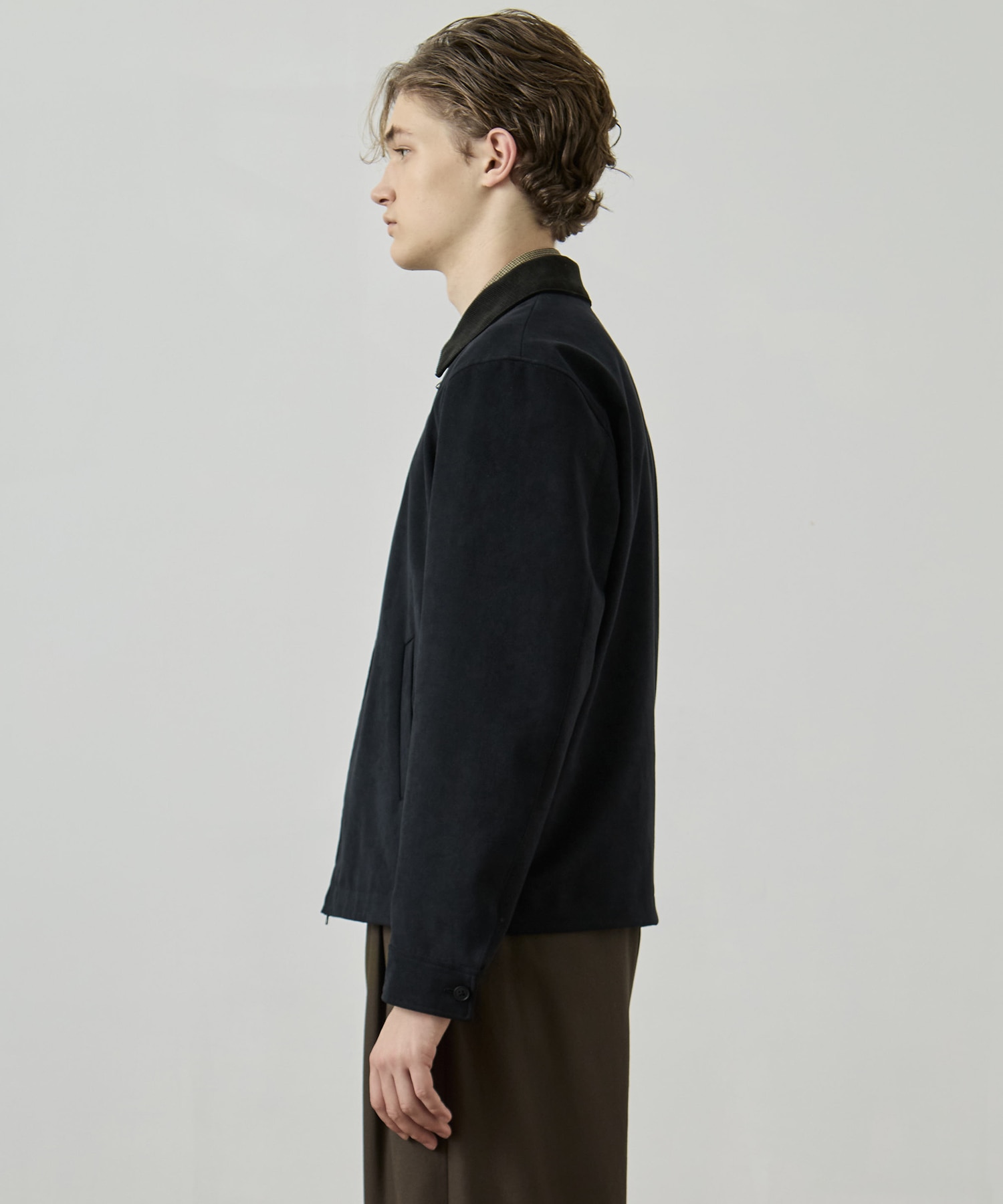 MICRO SUEDE ジップブルゾン