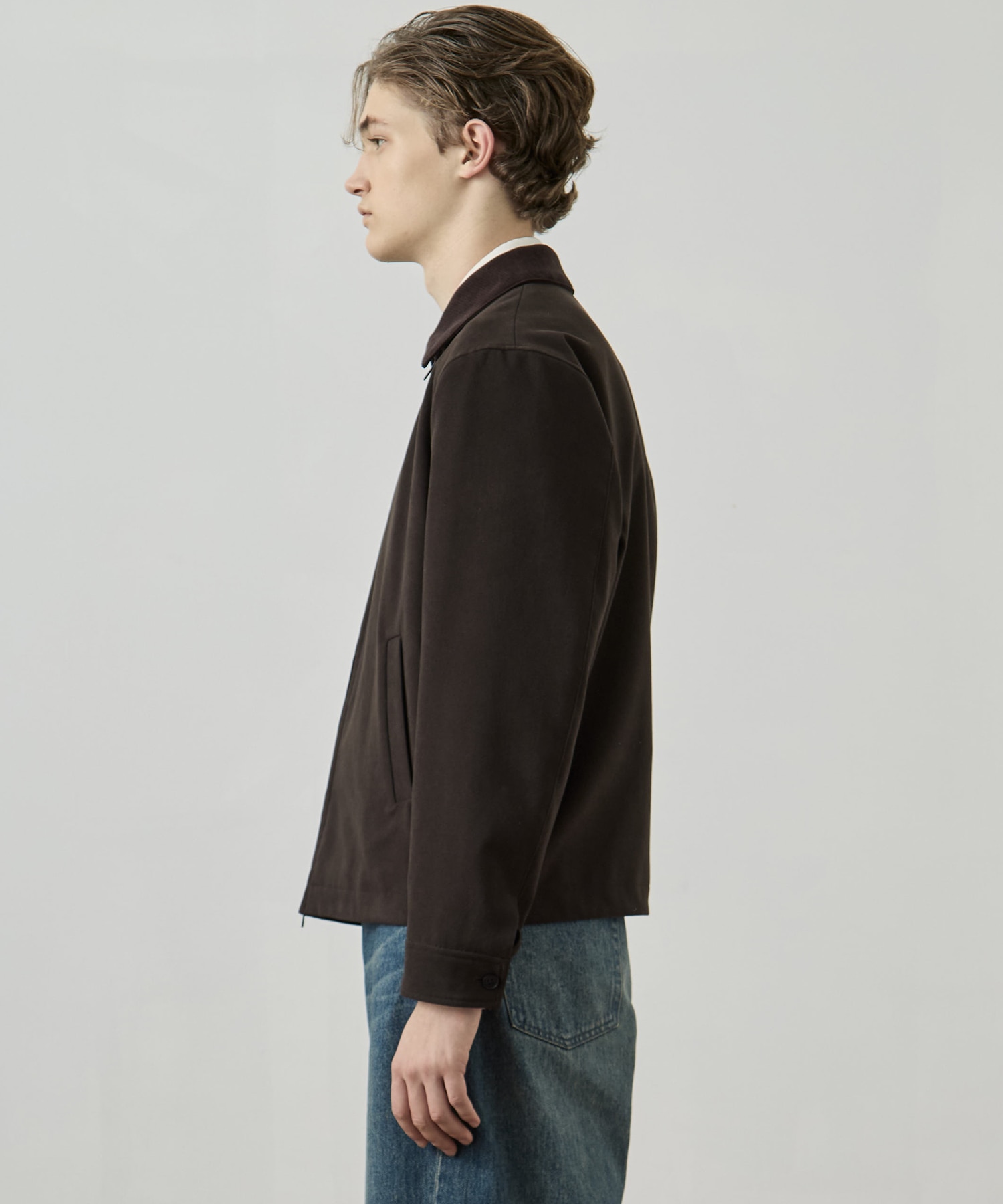 MICRO SUEDE ジップブルゾン