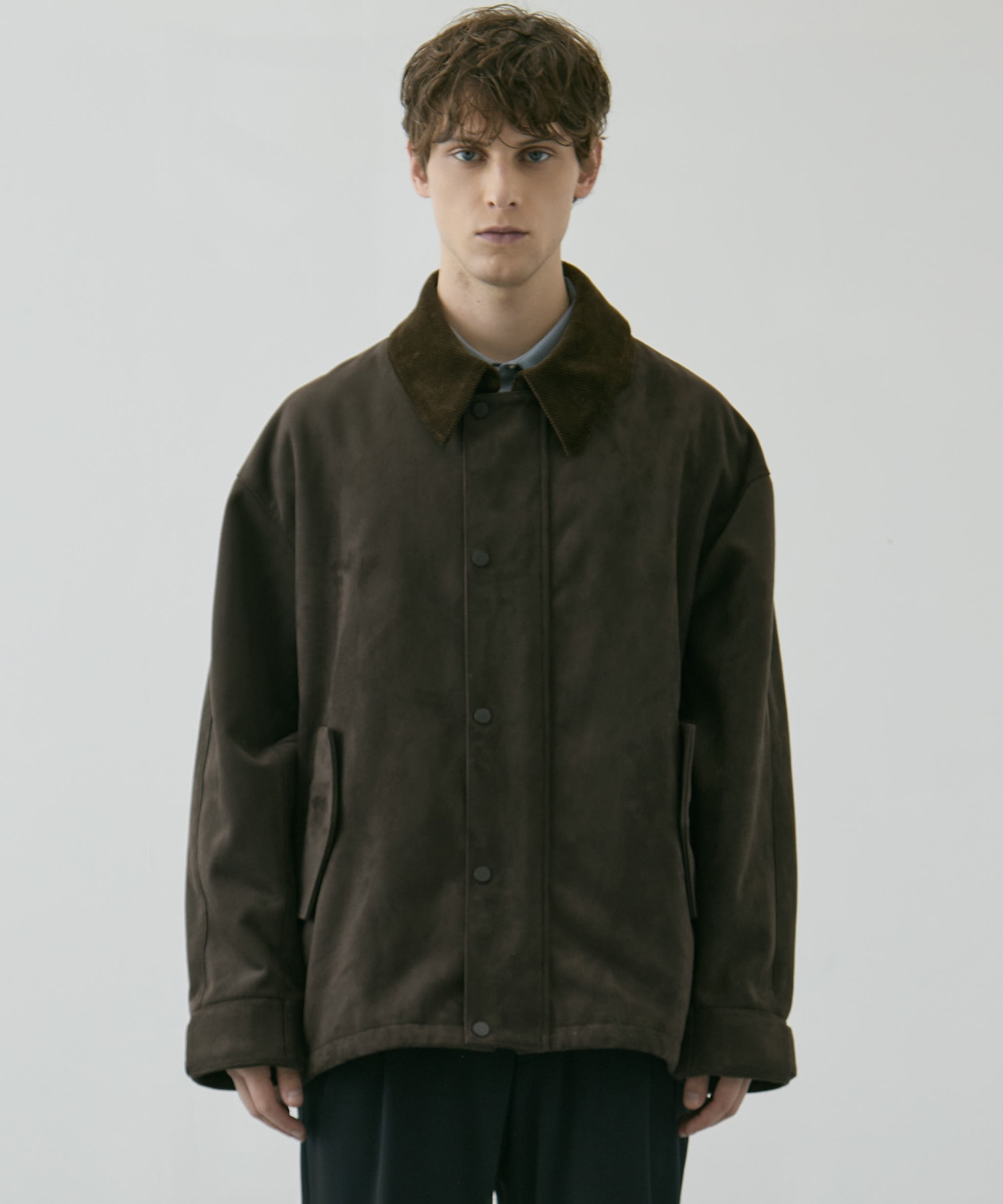 〈WEB限定｜先行予約〉LEATHER TEX SUEDE HUNTING JACKET