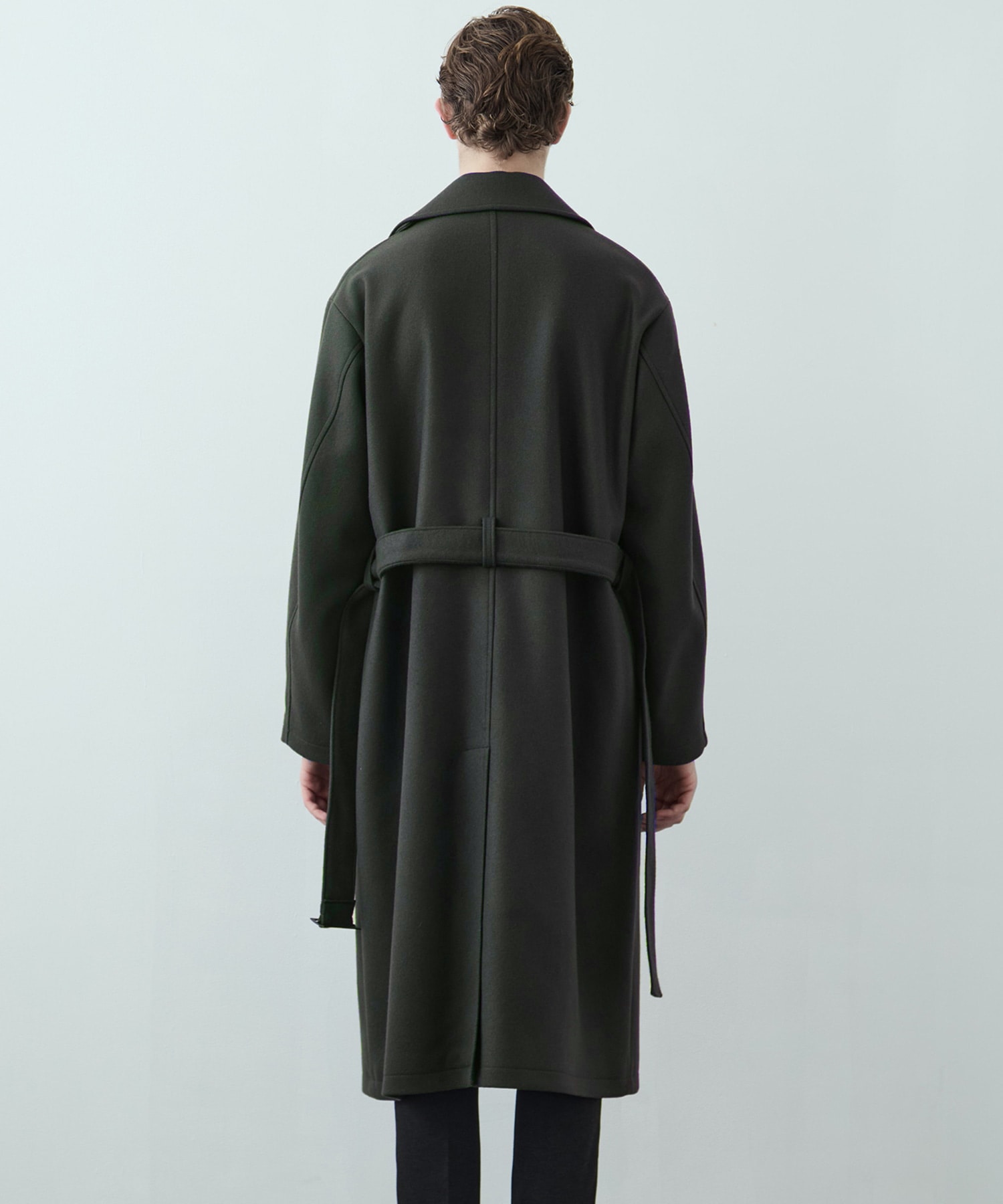 残りわずか〉超撥水 SUPER 140's 2way スタンドコート(1 DARK GREY