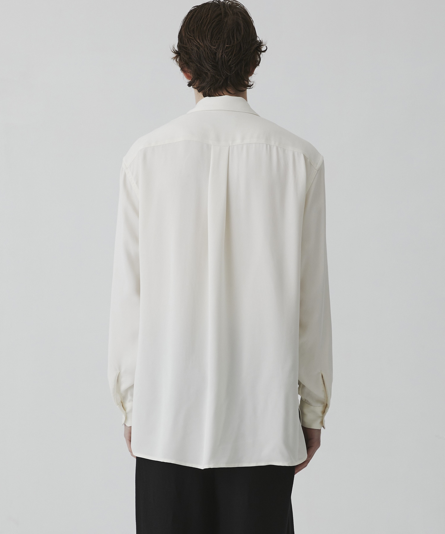 DOUBLE TWIST CUPRA オープンカラーシャツ