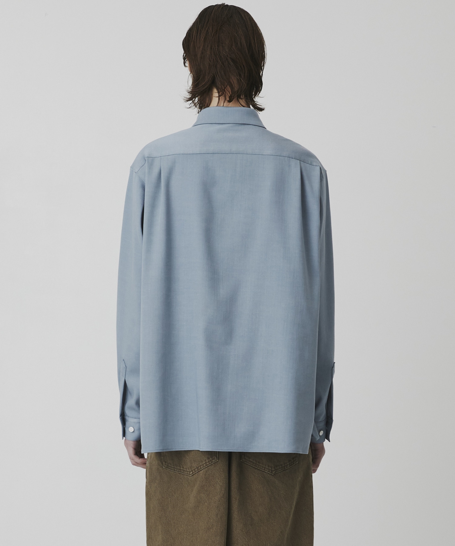 スラブシャンブレー デニムシャツ