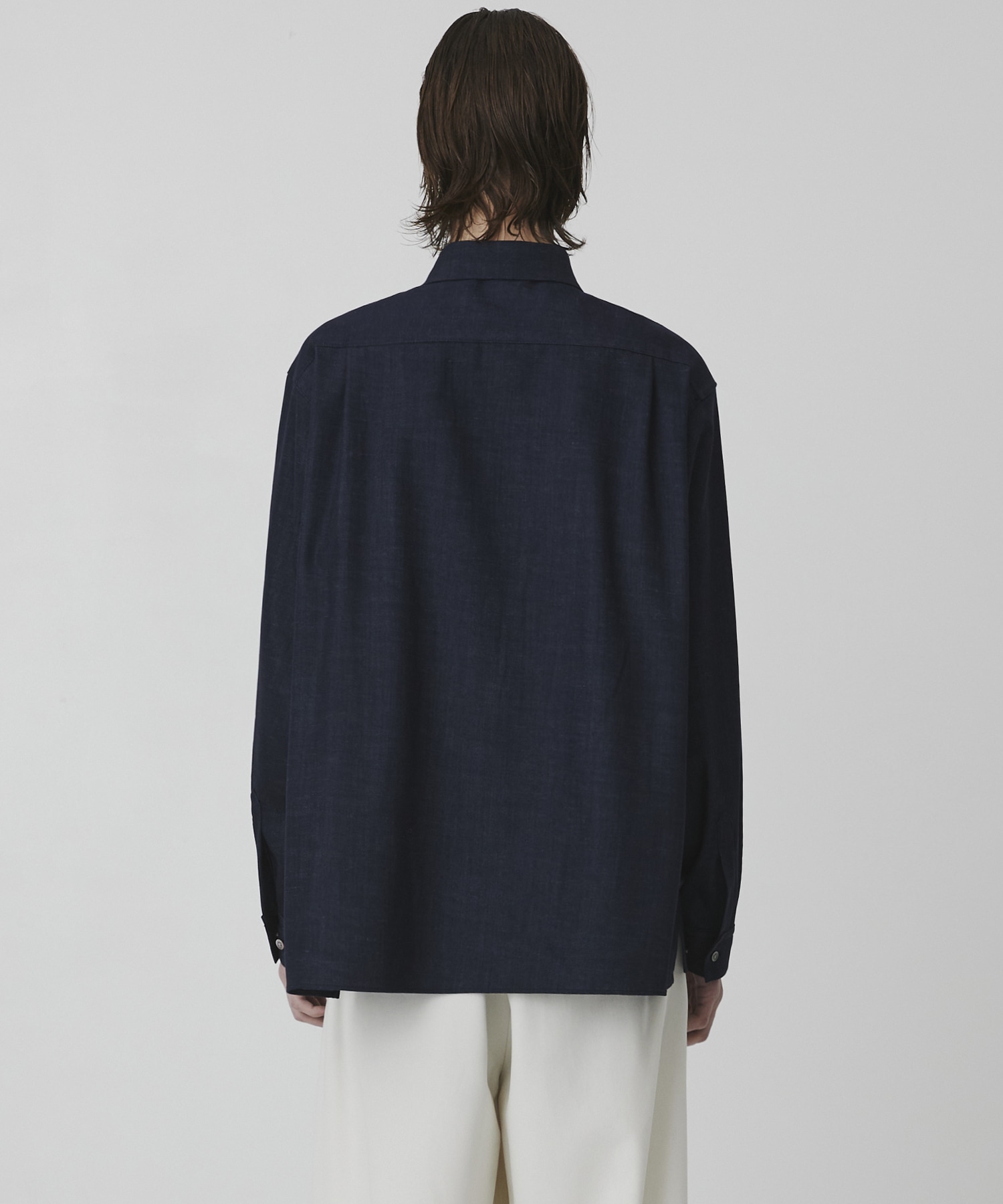 スラブシャンブレー デニムシャツ
